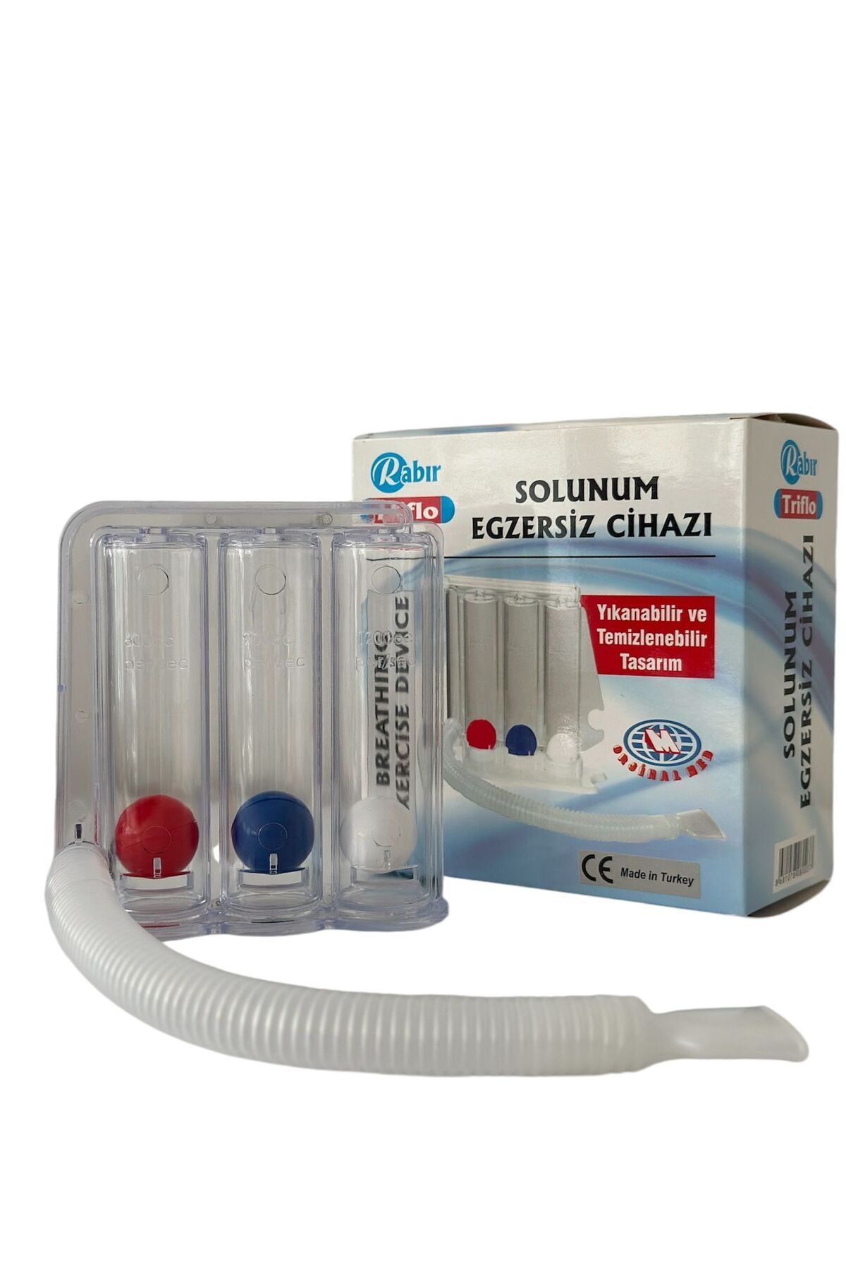 4/ Adet Triflo Solunum Egzersiz Cihazı Kutusuz - Paket Içerisinde Gelecektir