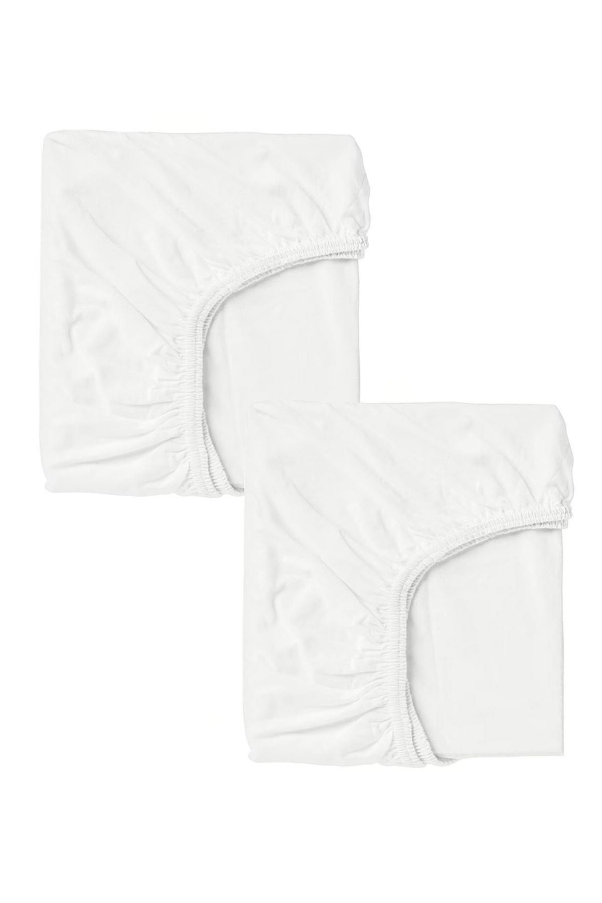 2 Adet Pamuklu Ve Lastikli 60 X 120 Cm Penye Bebek Çarşaf
