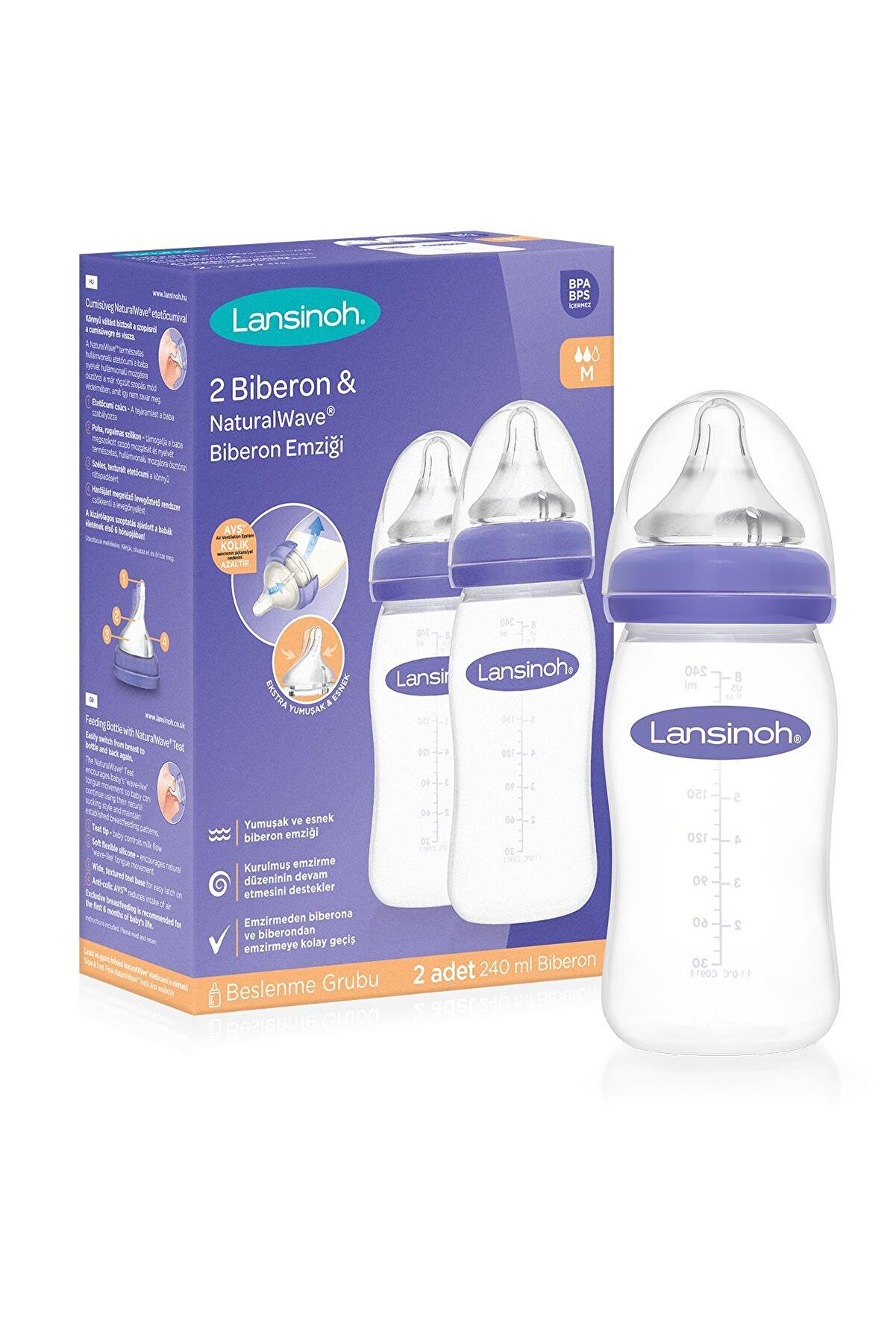 Natural Wave Biberon Seti 240 ml X 2 Adet