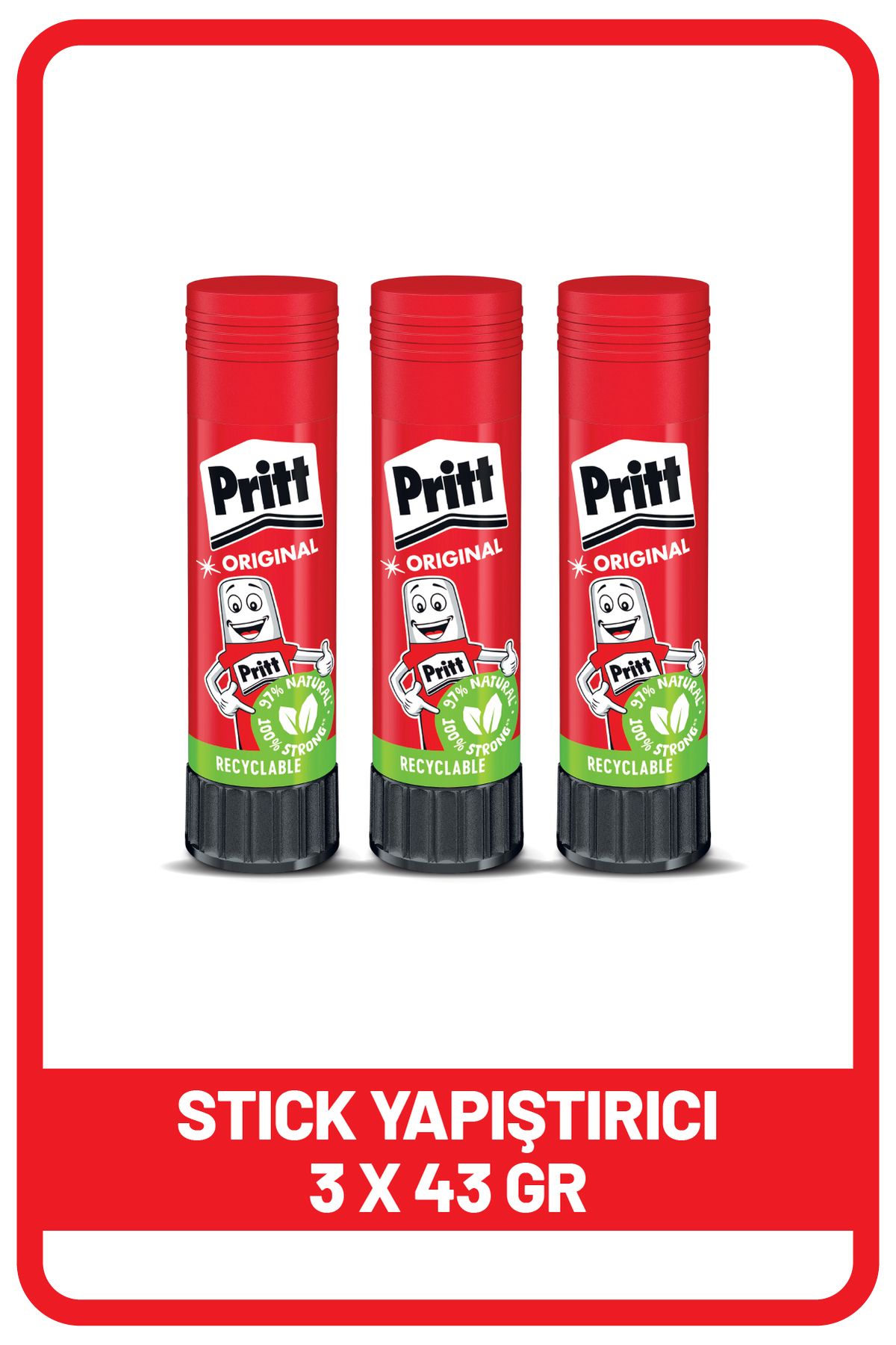 Stick Yapıştırıcı 43 gr. (3 Adet)