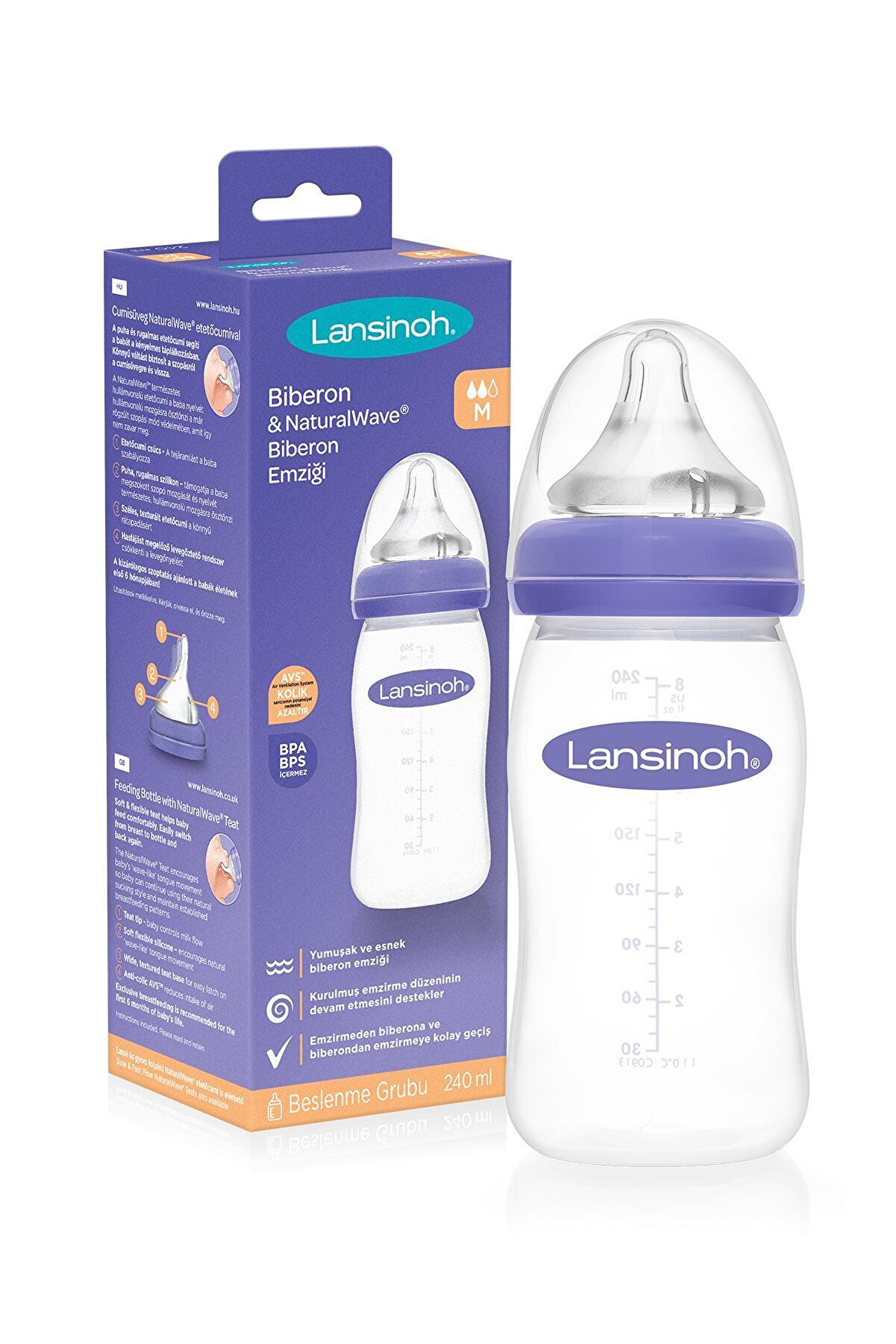 Natural Wave Biberon 240 ml
