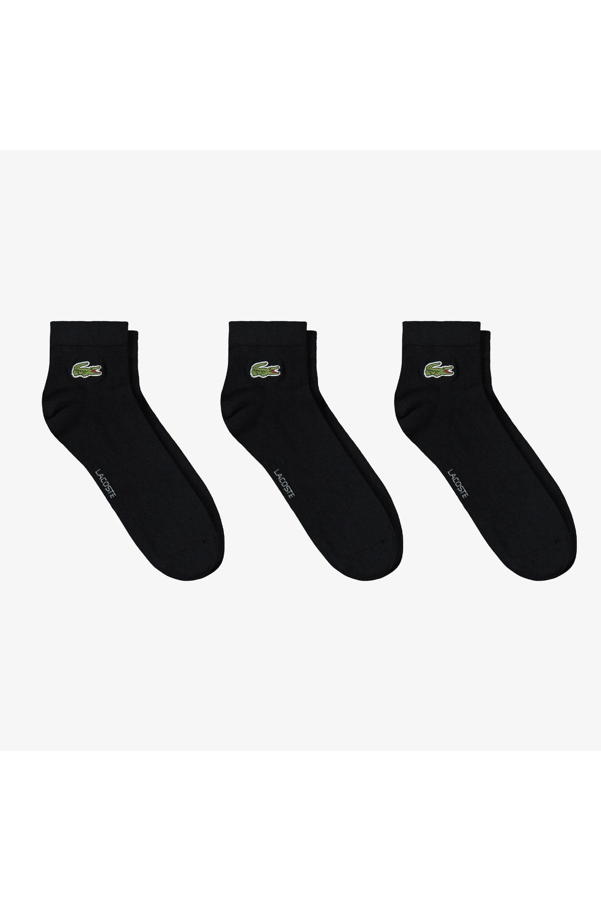 Unisex 3'lü Siyah Çorap