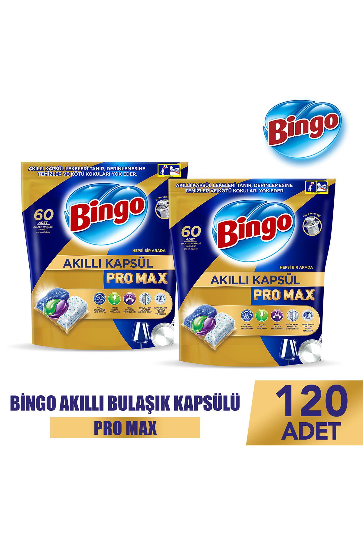 Akıllı Kapsül Pro Max Bulaşık Makinesi Deterjanı Tableti 120'li