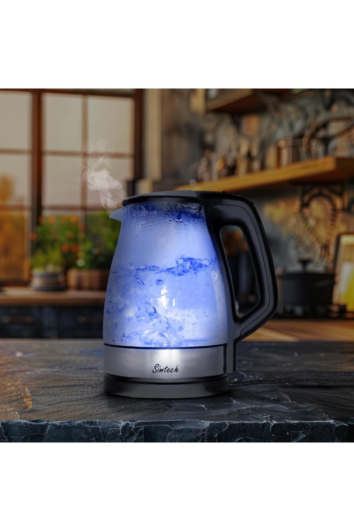 Sımtech Km-4716 Cam Kettle 1,7 Litre