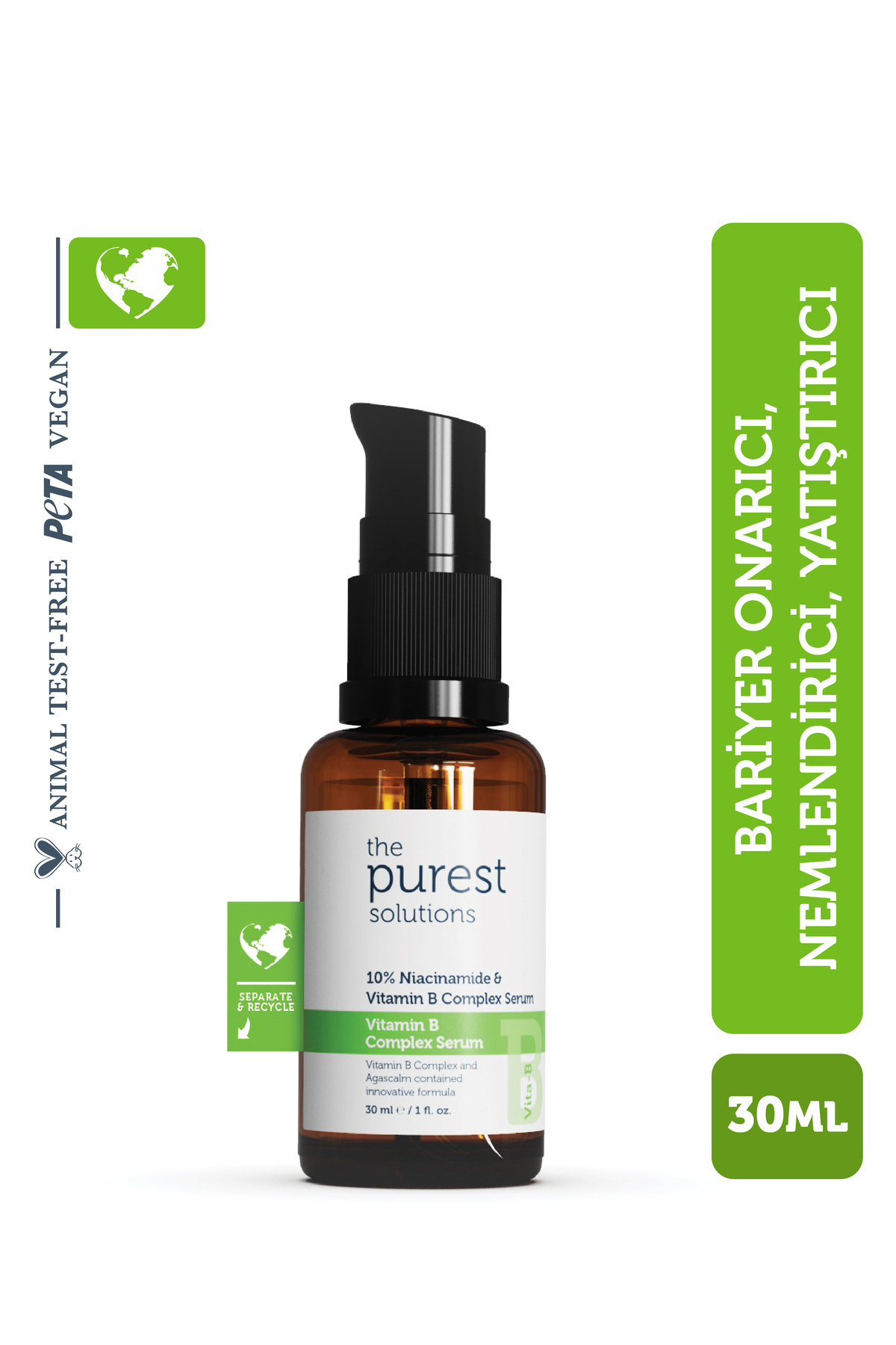 Yenileyici Ve Yatıştırıcı B Vitamini Cilt Bakım Serumu 30 Ml (%10 Niacinamide + Provitamin B5)