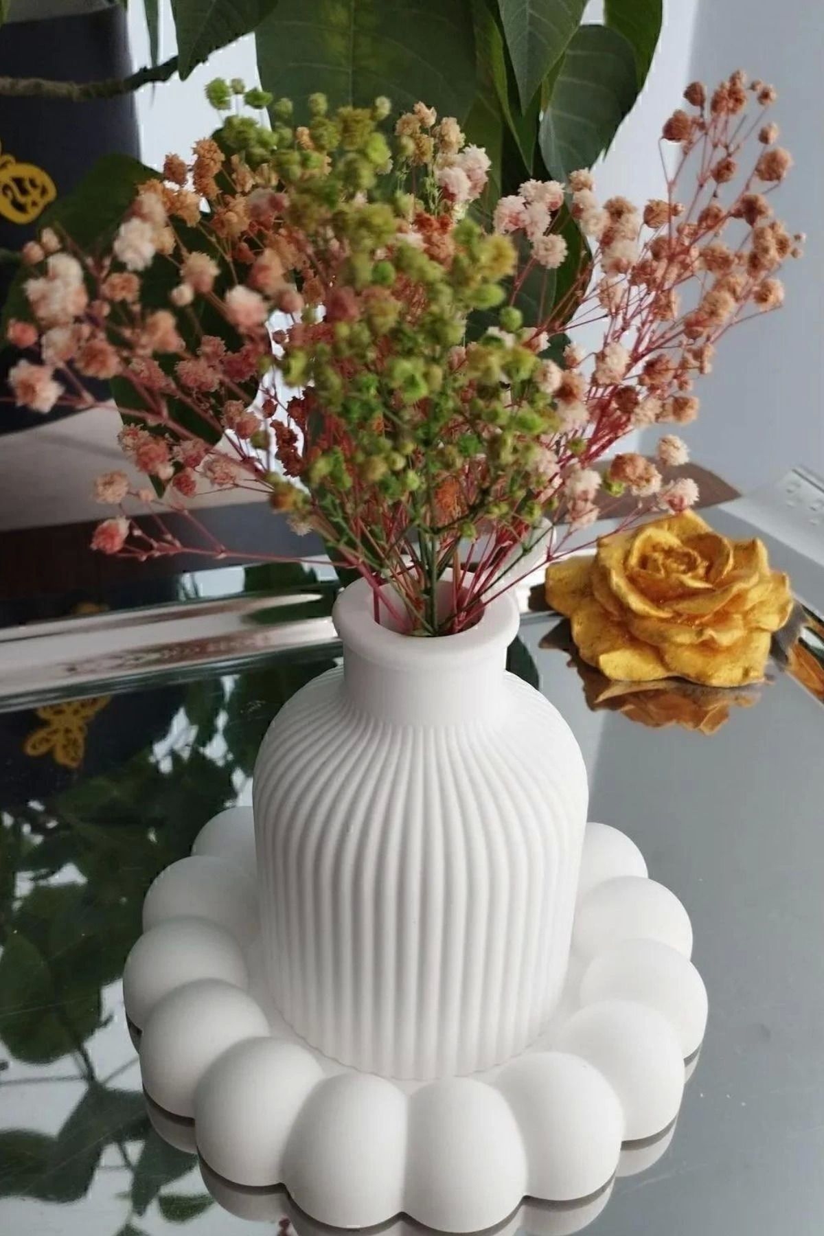 Perfingo Bubble Tabak Pinterest Vazo Çiçek Koyulabilir Dekoratif Obje | Dayanıklı-sağlam Yapılı