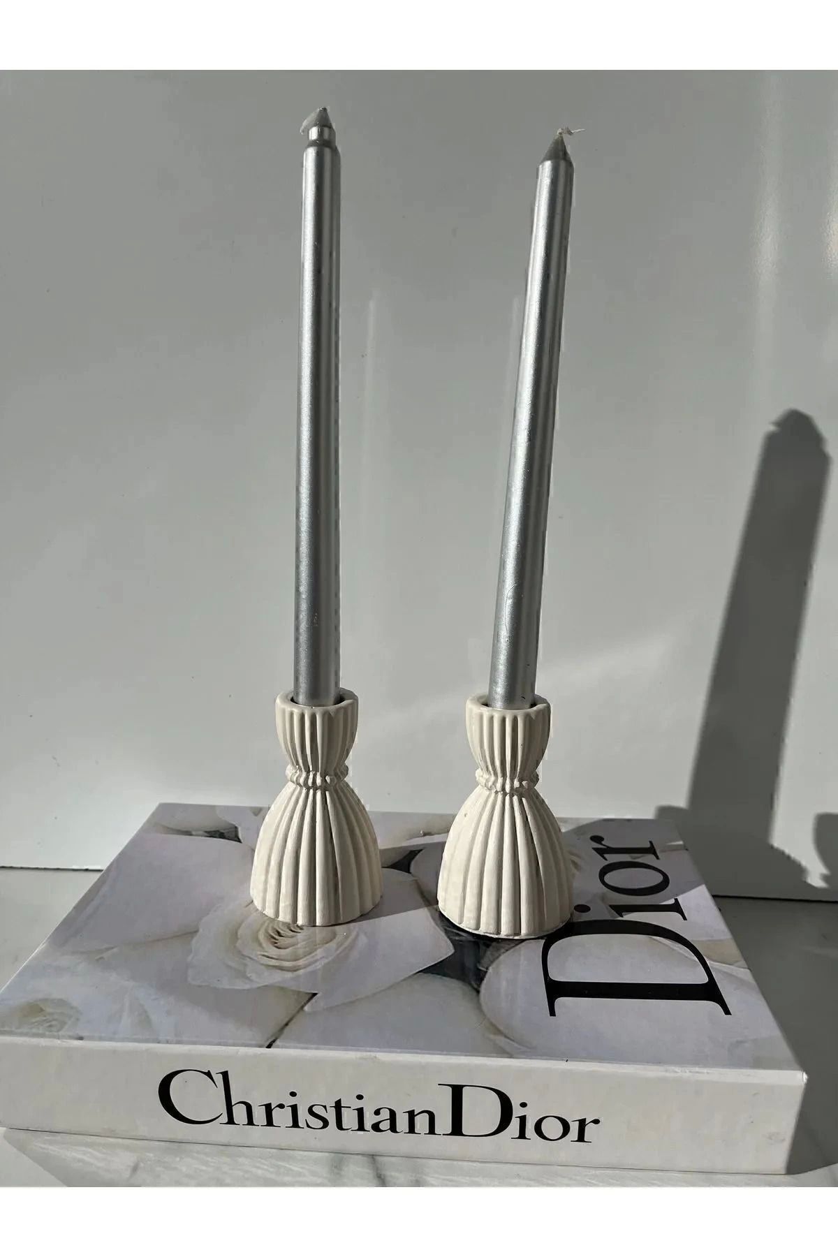 Dekoratif Şamdan Mumluk Beyaz Mumluk, Tealight Pinterest Model Aksesuar