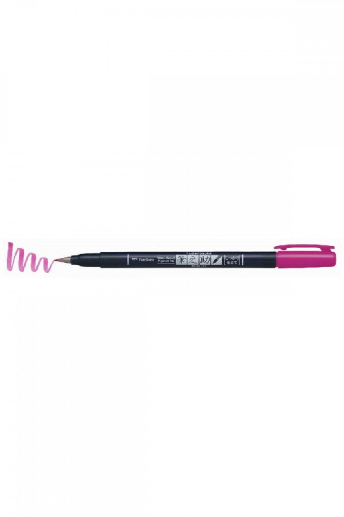 Fudenosuke Brush Pen Fırça Uçlu Kalem Sert Uç - Pembe