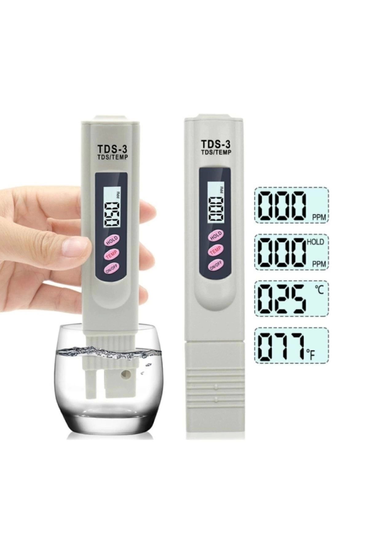 Dijital Tds Metre Su Sıvı Akvaryum Tds Metre Su Kalite Test Ölçüm Cihazı Saflık Ölçer