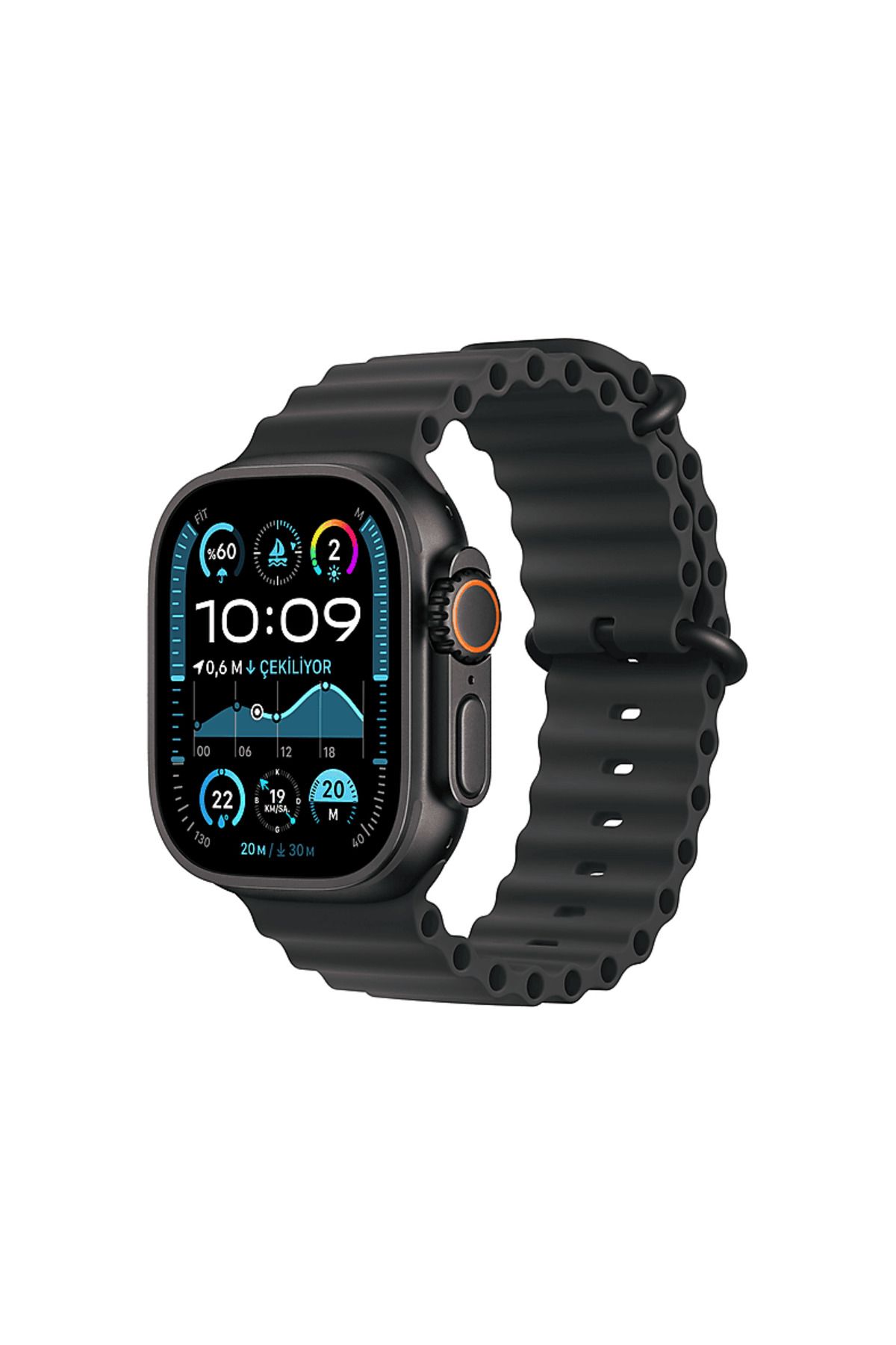 Watch Ultra 2 GPS + Cellular 2024 49mm Black Titanium Case with Black Ocean Band