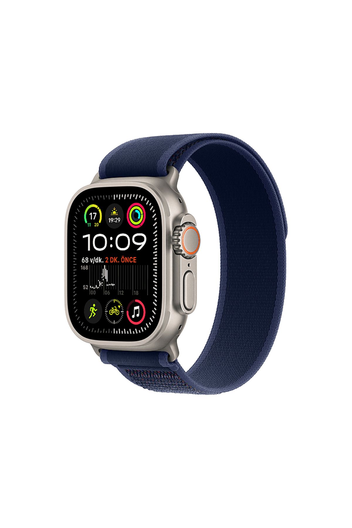 Watch Ultra 2 GPS + Cellular 2024 49mm Natural Titanium Case with Blue Trail Loop - S/M
