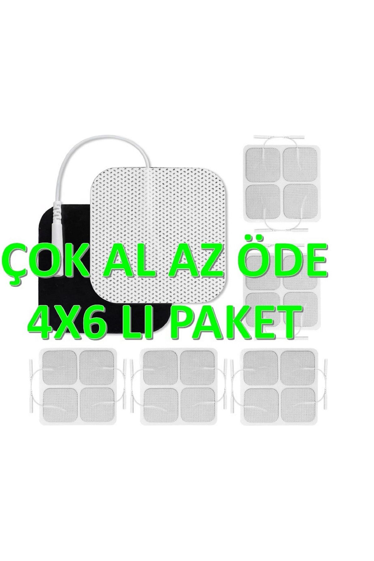 Tens Elektrodu 5x5cm 6'lı Paket ( 1 Pakette 4 Adet Tens Elektrot Pedi Vardır Toplam 24 Adet )
