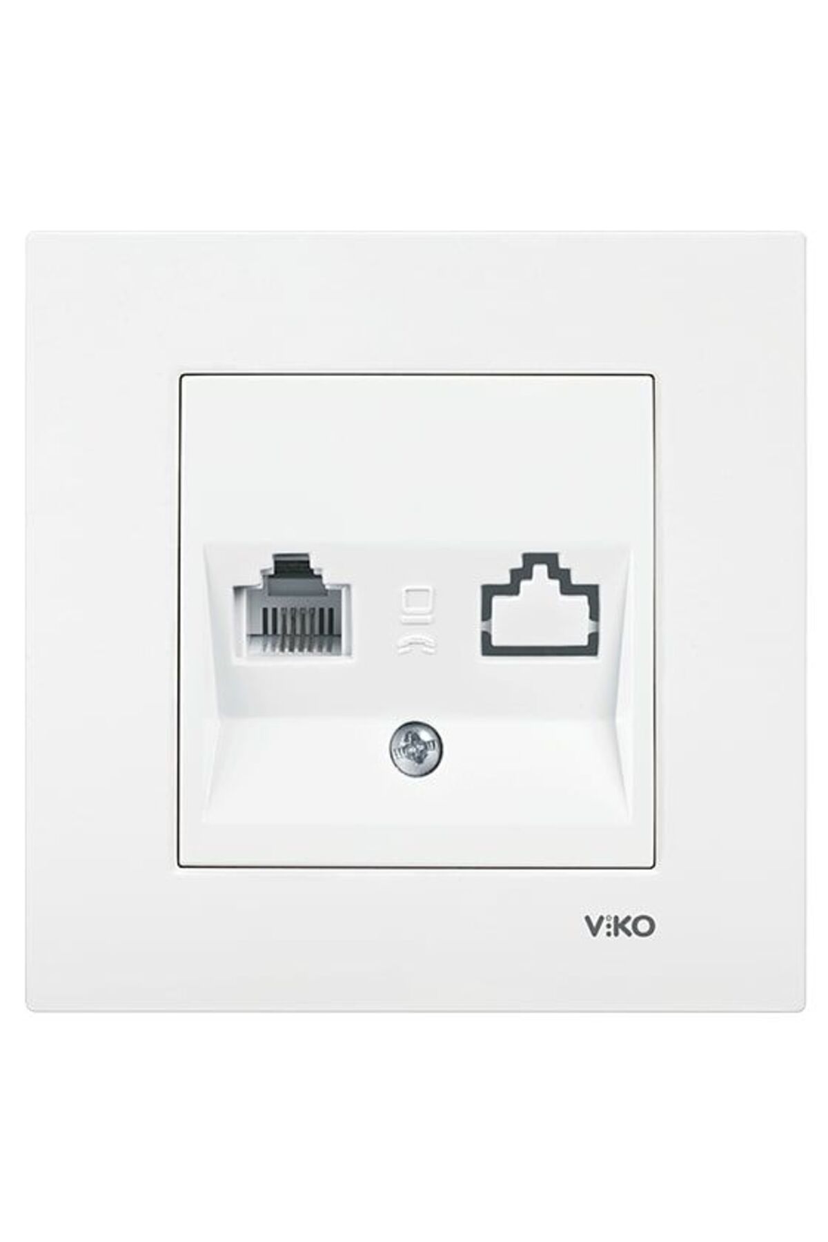 Viko Karre Tekli Nümeris Cat3 Priz Beyaz 90967013