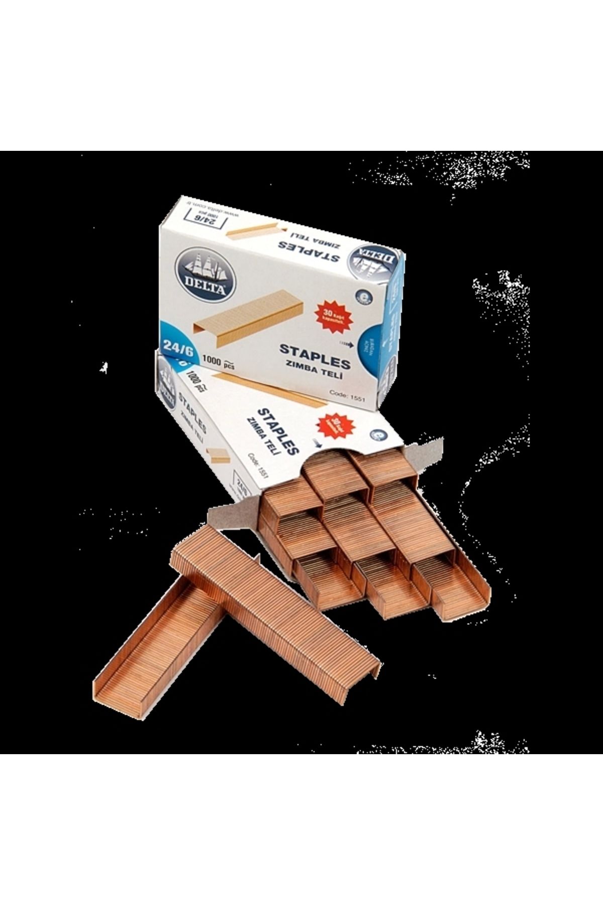 Zımba Teli 1000 Li 24/6 Sarı 1551 - 10'lu Paket
