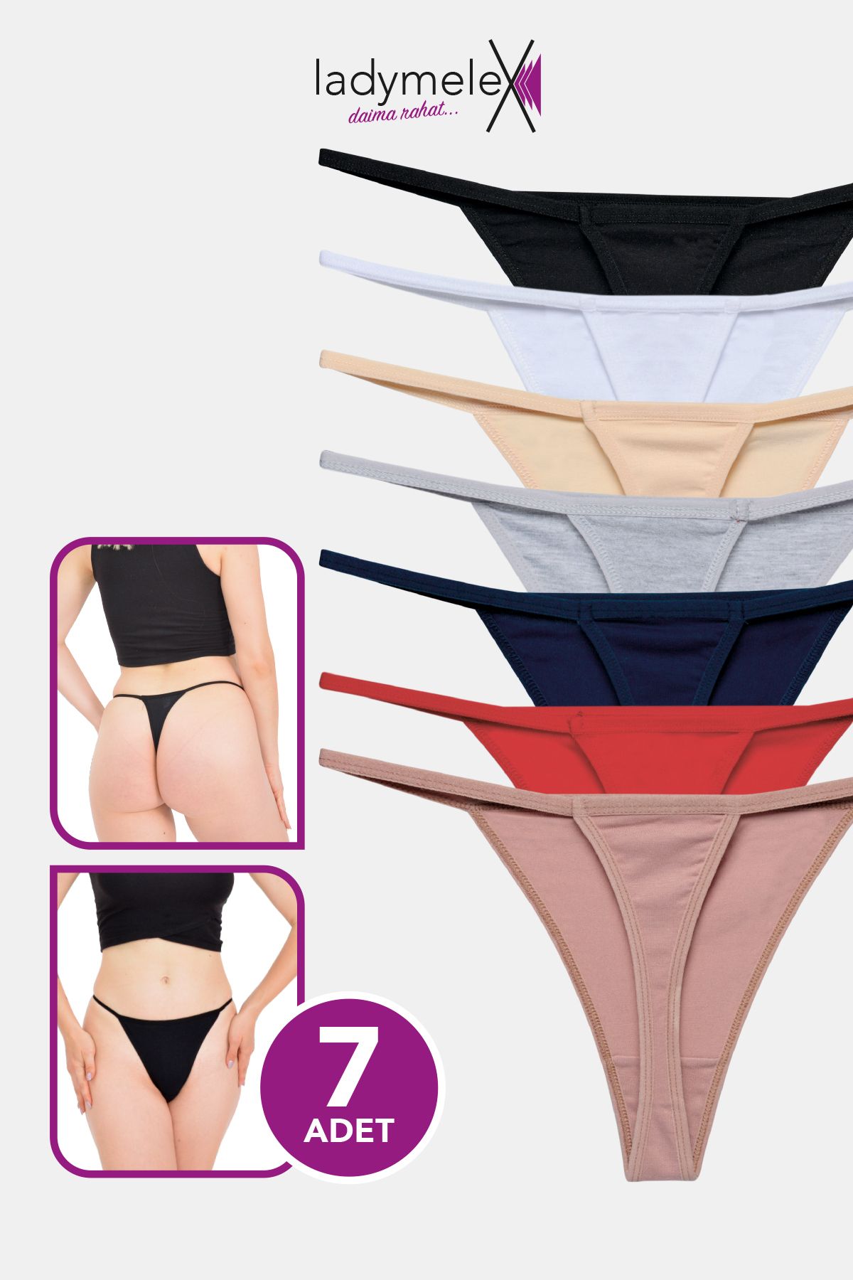 Kadın Tanga, Perfect Fall G String Tanga (S-M-L-XL) Karışık Renkli, Yumuşak Kumaş
