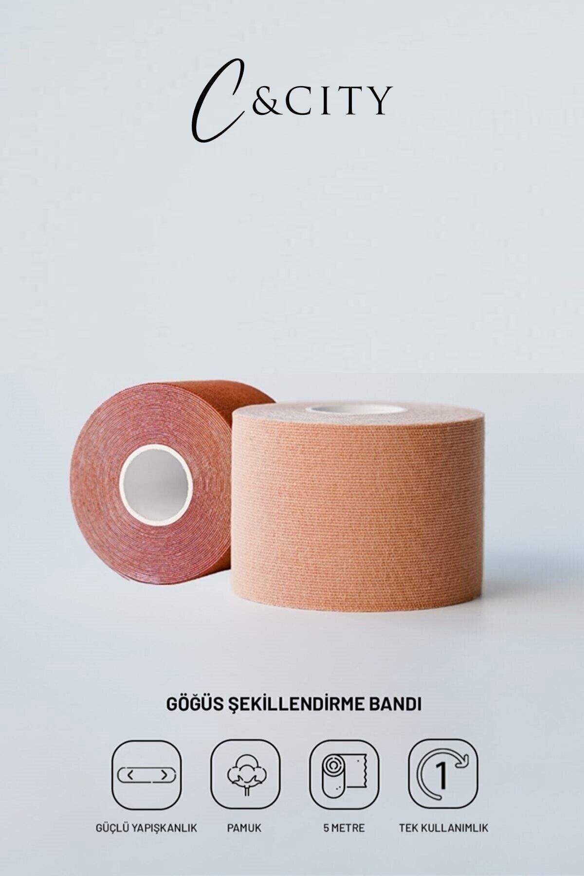 Göğüs Dikleştirici Ve Şekillendirici Bant Ten Rengi 5 Cm X 5 Metre