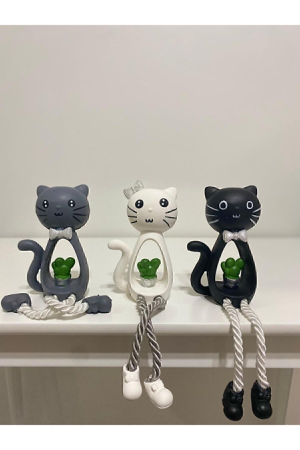 Kedi Biblo Ayakları Sallanan 3 Lü Set