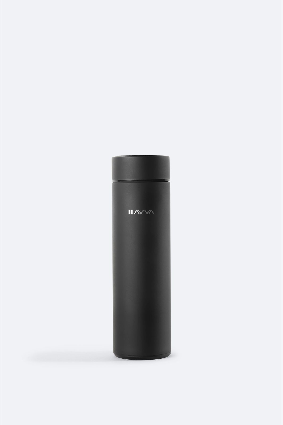 Erkek Siyah Sport Isı Göstergeli Paslanmaz %100 Çelik Termos 500 ml B009903