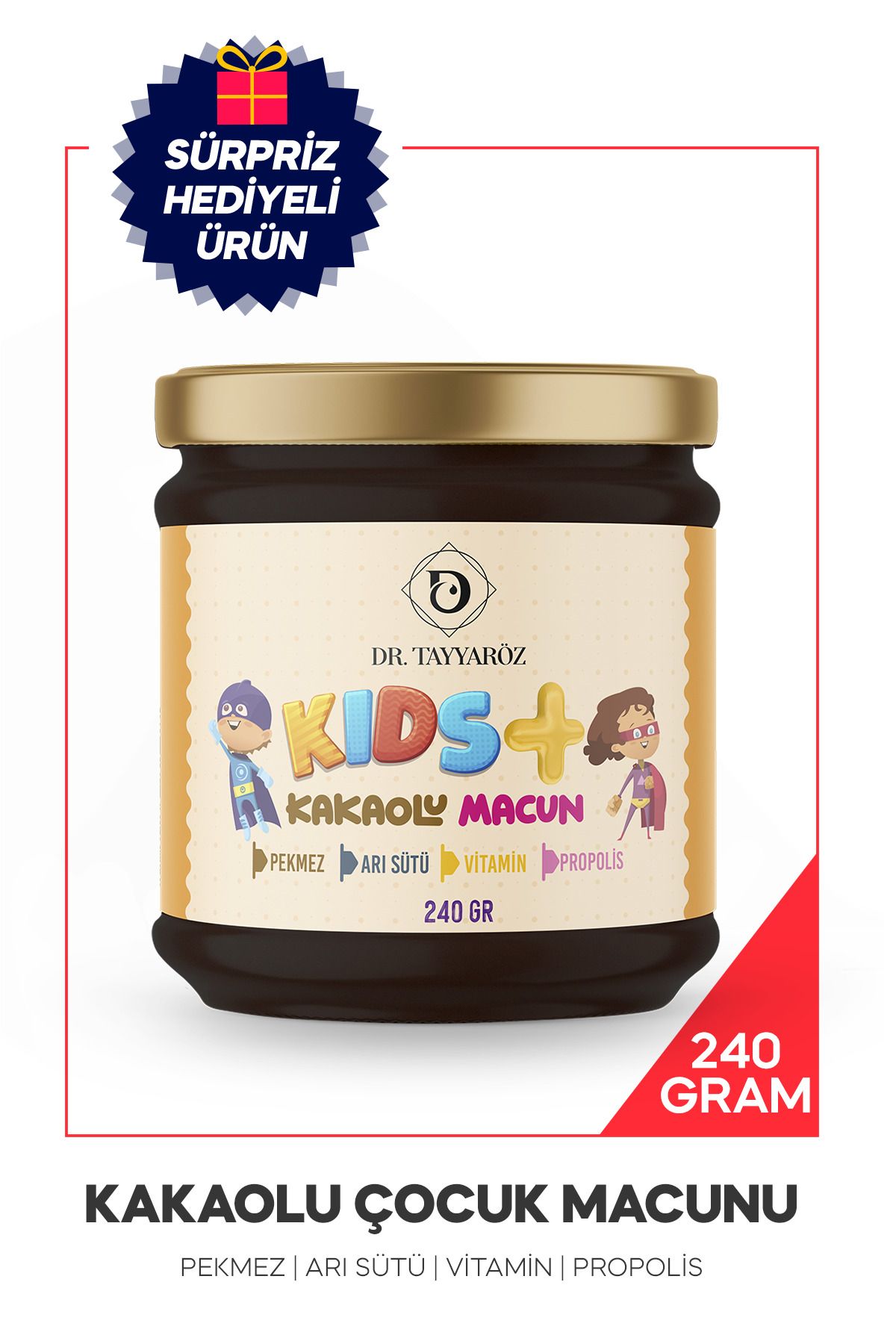 Çocuk Macunu -kakao Propolis Pekmez Arı Sütü Bal Ve Vitamin