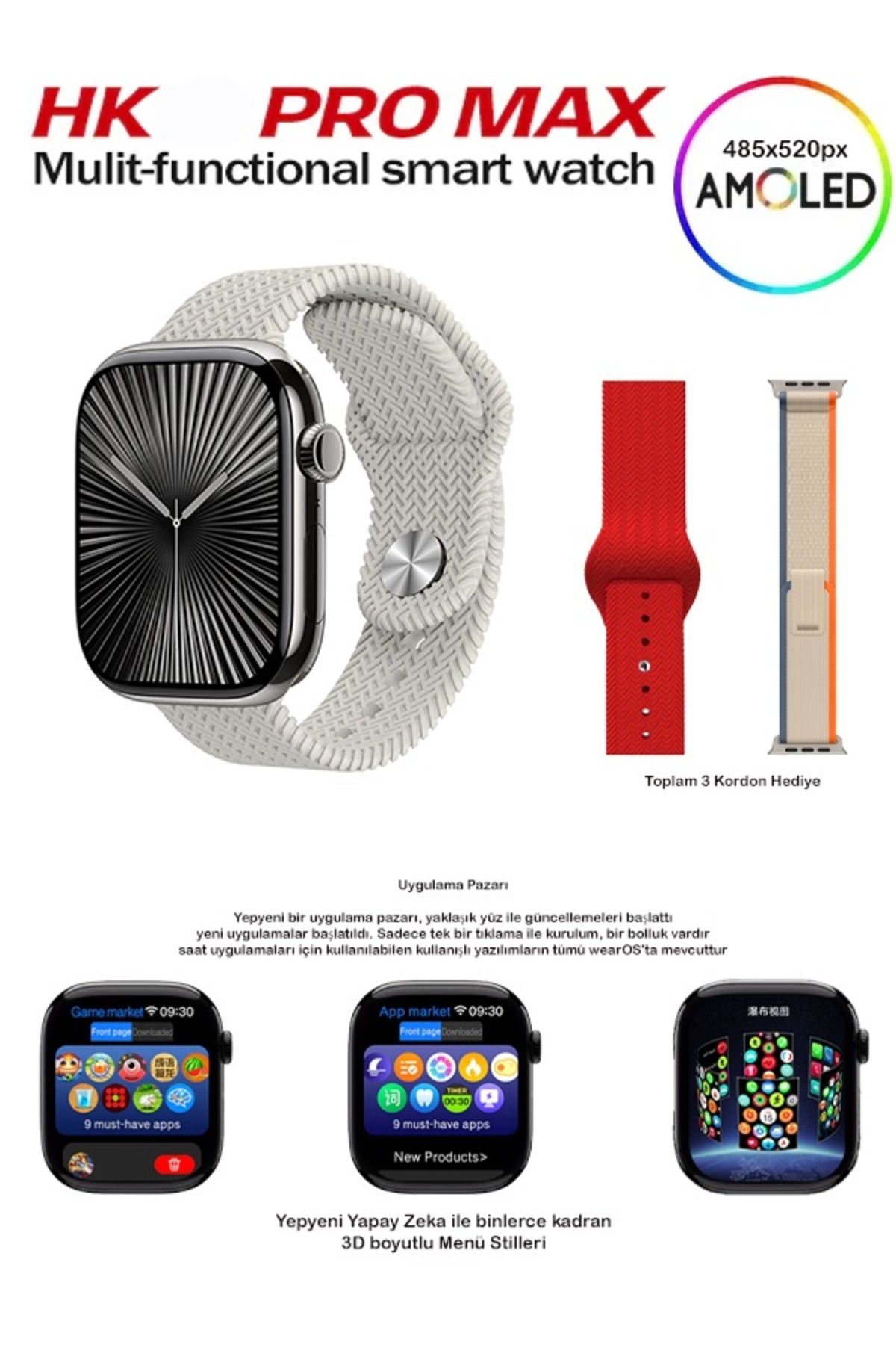 Watch 9 Hk9 Pro Plus Son Sürüm Gen4 Yapay Zeka Destekli Sahtesi Çıkmış Dikkat Edin!