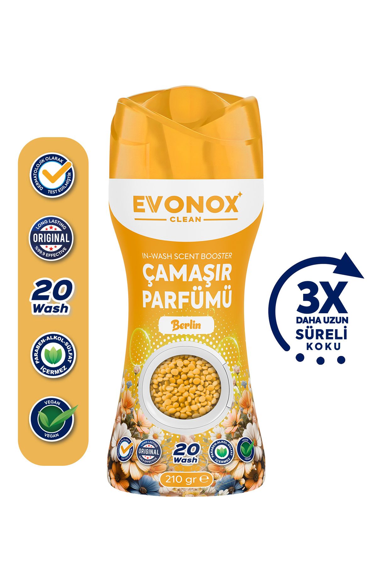 Clean Granül Çamaşır Parfümü & Çamaşır Yumuşatıcı Berlin 210 gr