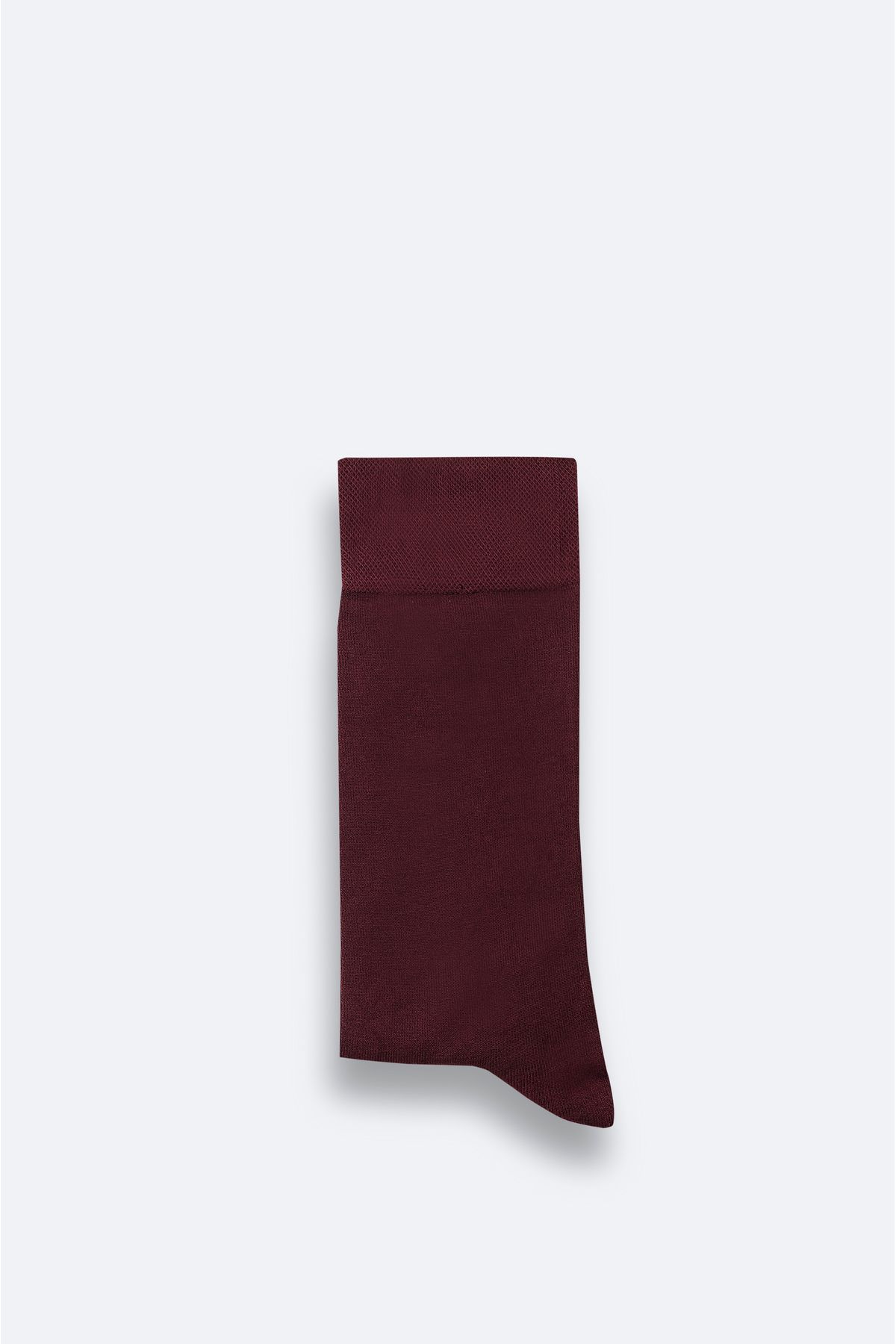 Erkek Bordo Düz Bambu Soket Çorap B008505
