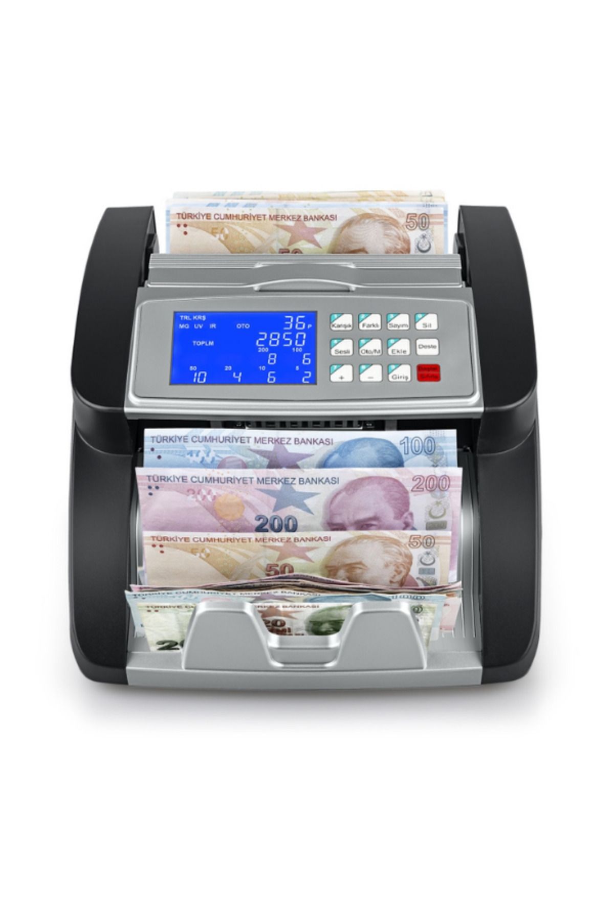 Acucon V2 Sayma Makinesi -tl- Euro -lcd Ekrn-türkçe Sesli Uyarı
