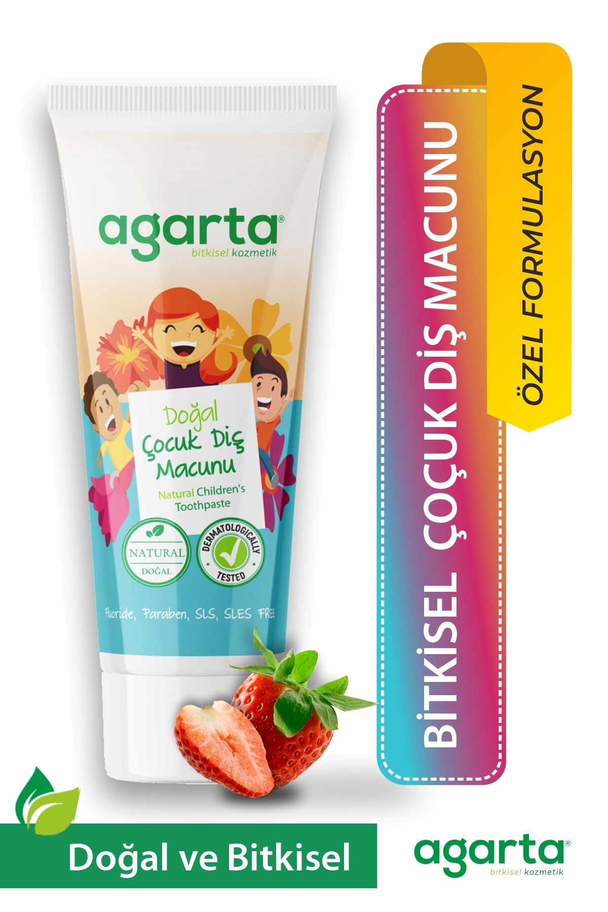 Doğal Çocuk Florürsüz Beyazlatıcı Diş Macunu 75 ml