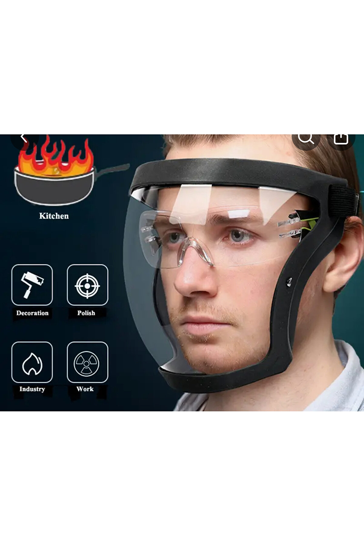 Buhar Yapmaz Yuz Maskesi Filtresiz Her Yuze Uyar Esnek