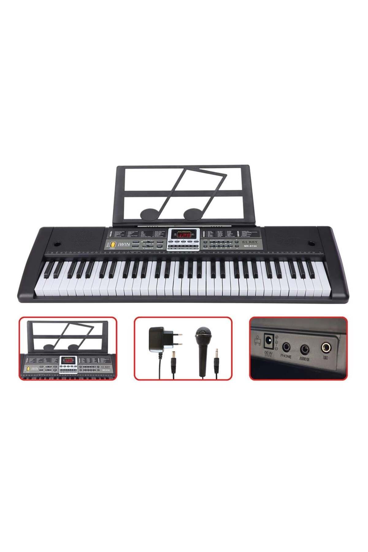 Mk-6134 61 Tuşlu Elektronik Org (MİKROFON VE ADAPTÖR HEDİYE)