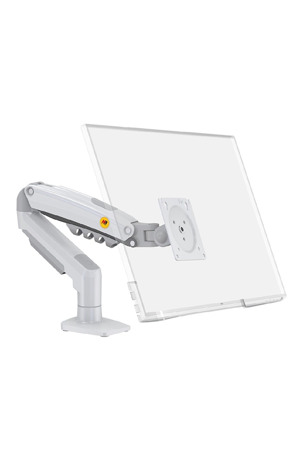 North Bayou Nb F80 17-30" Amortisörlü Monitör Kolu 2-9 Kg Monitör Standı Beyaz
