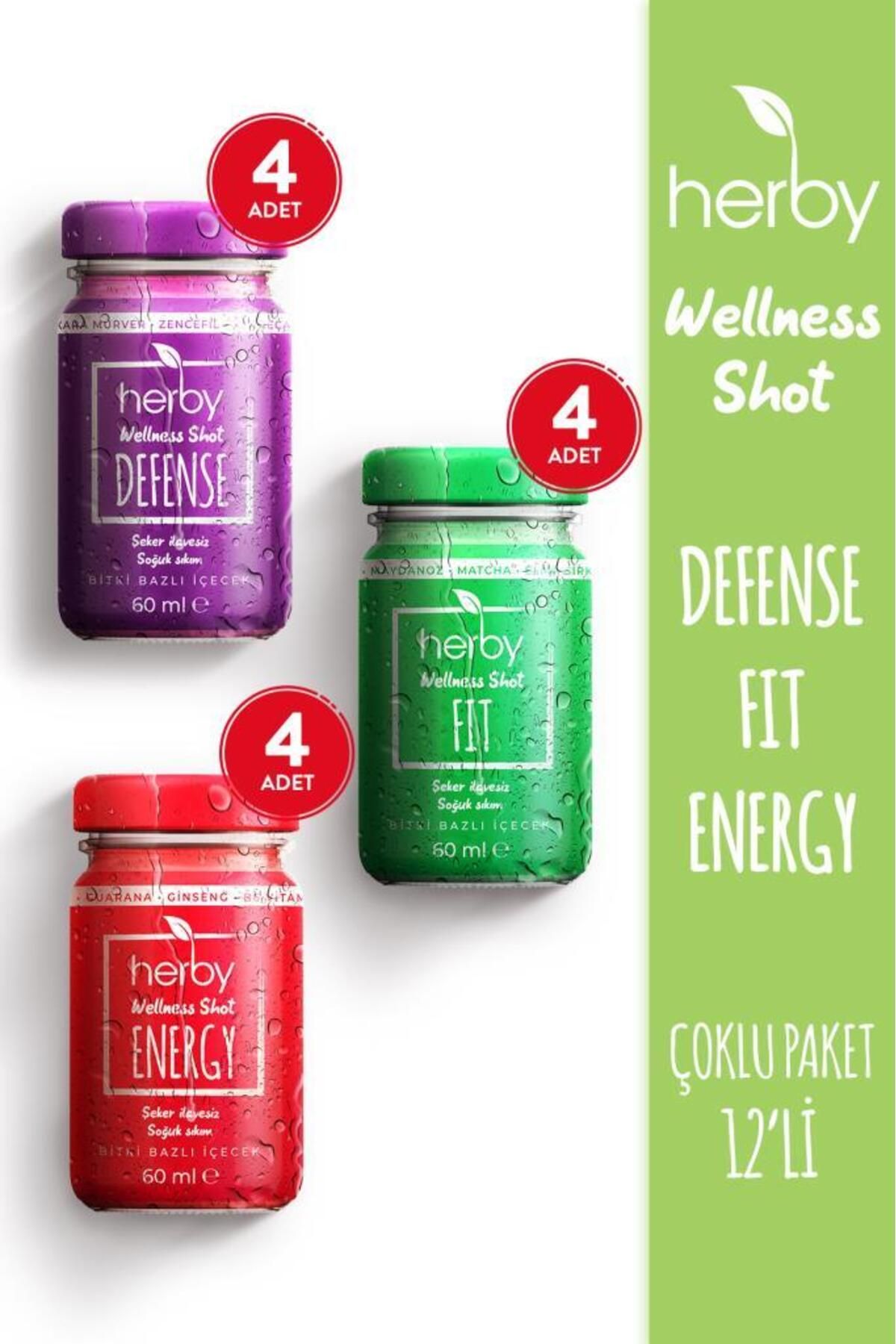 Wellness Shot 12'li Deneme Paketi Bitki Bazlı Içecek 60 ml
