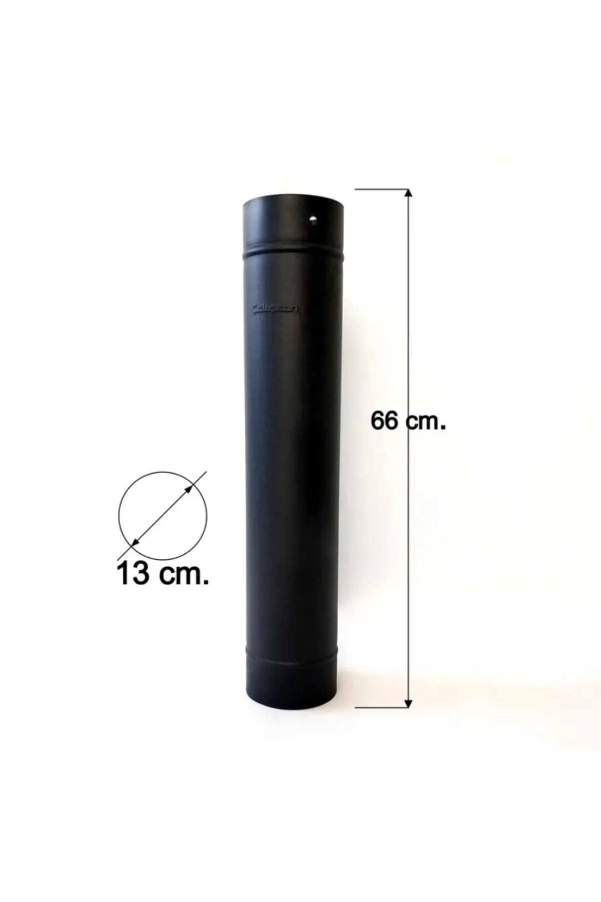 70 Cm Siyah Mat Emaye Soba Baca Borusu (şömine Için Uygun)