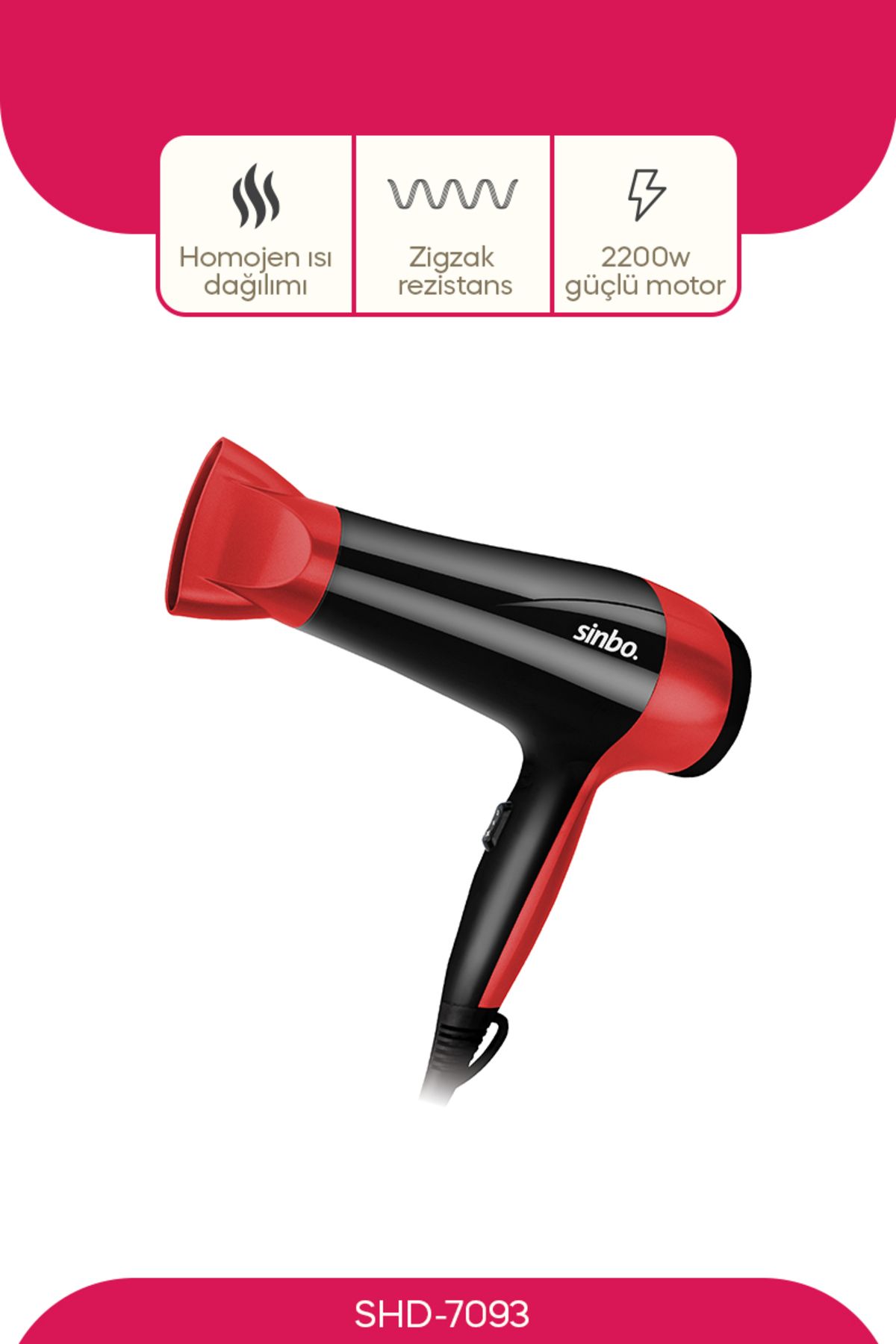 Shd-7093 Saç Kurutma Makinesi