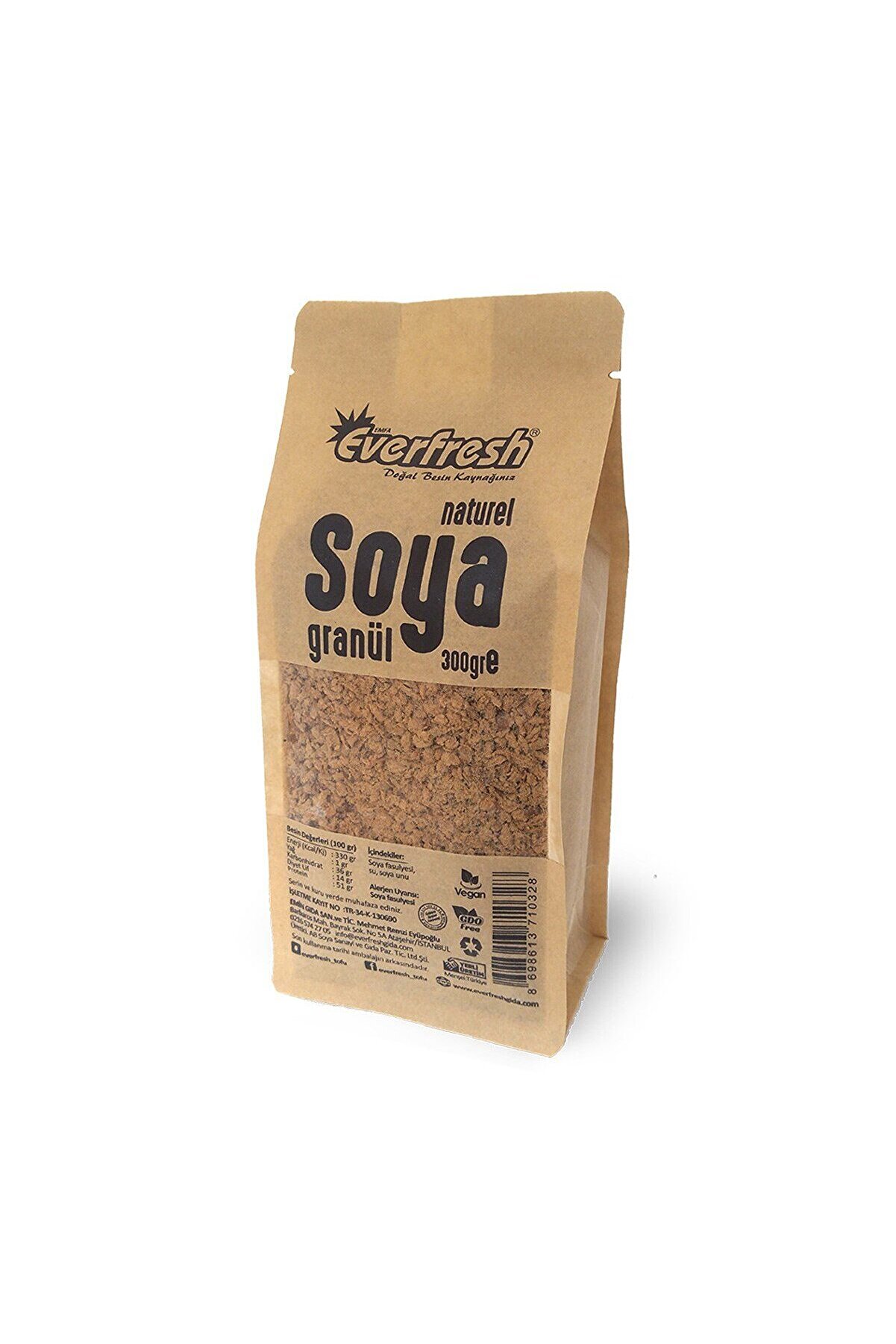 Naturel Soya Granül - Soya Kıyması 300gr
