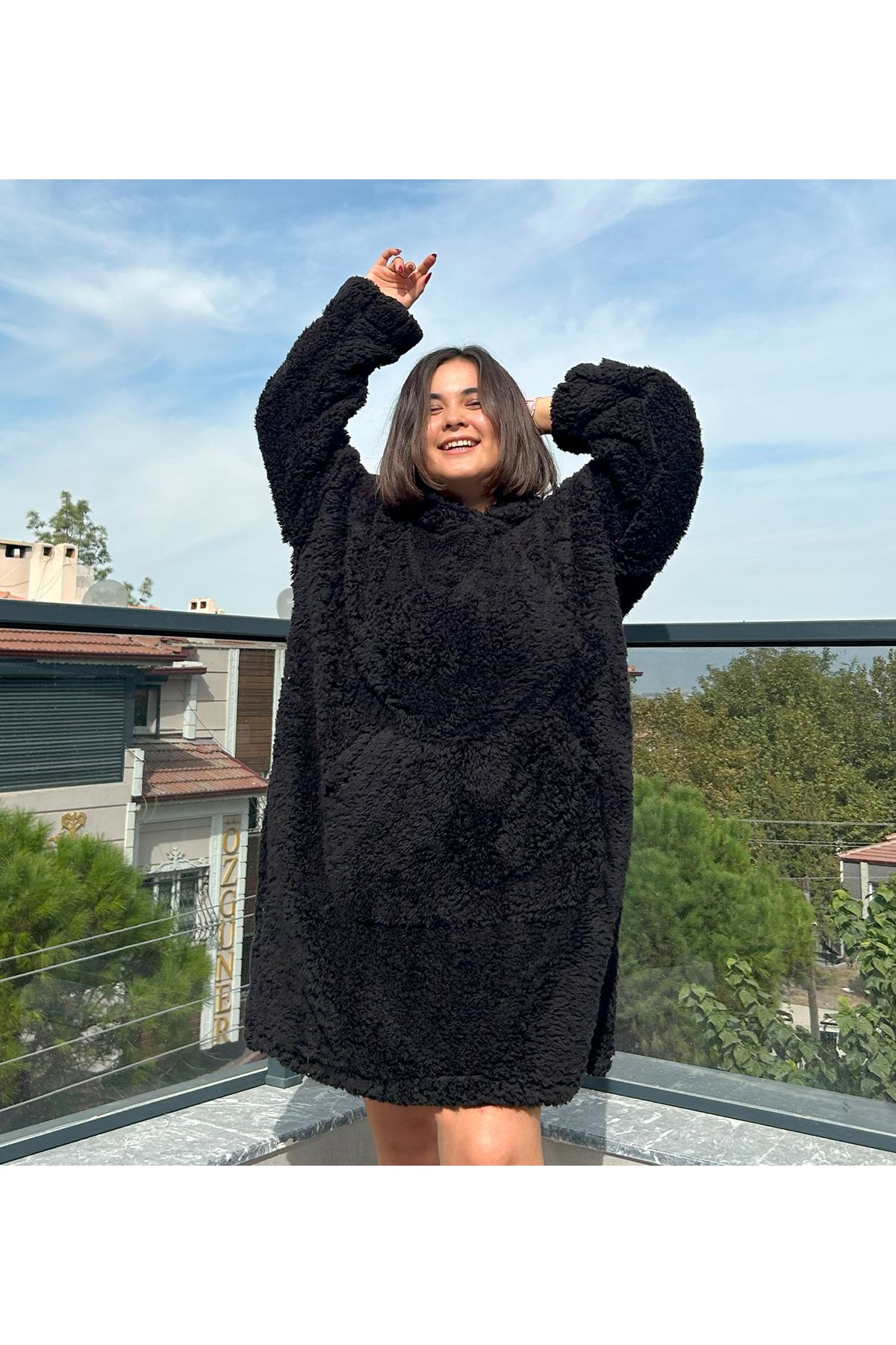 Welsoft Peluş Polar Giyilebilir Battaniye Pijama