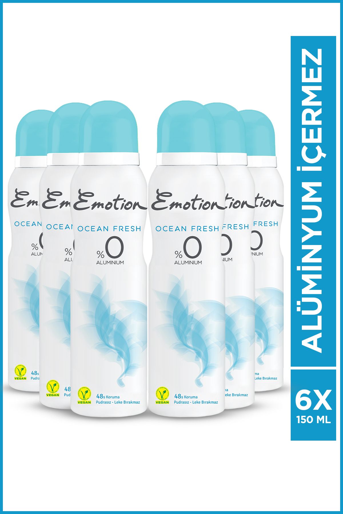 Ocean Fresh Kadın Deodorant 6x150ml