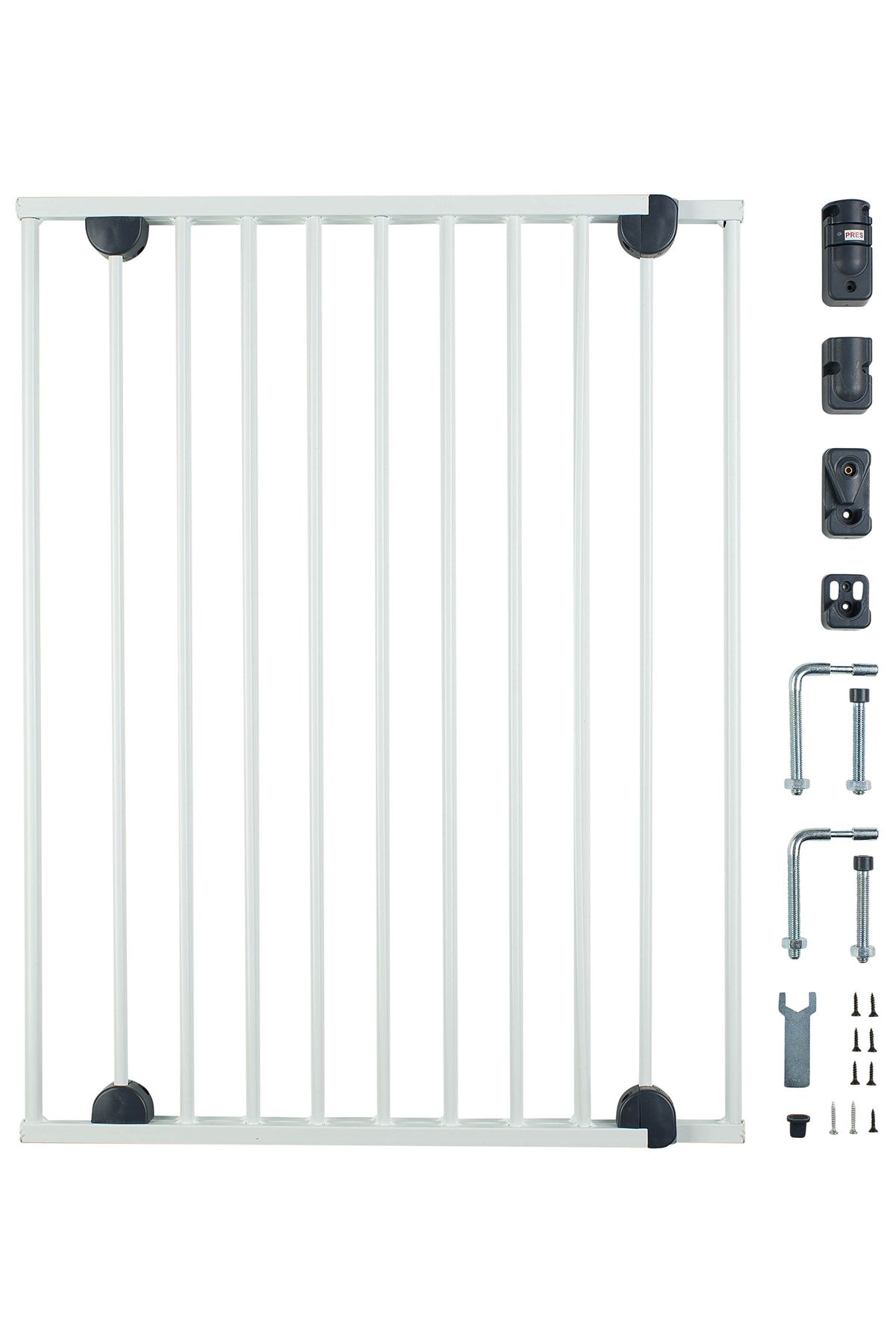 62 - 102 Cm Metal Uzayan Güvenlik Kapısı Beyaz