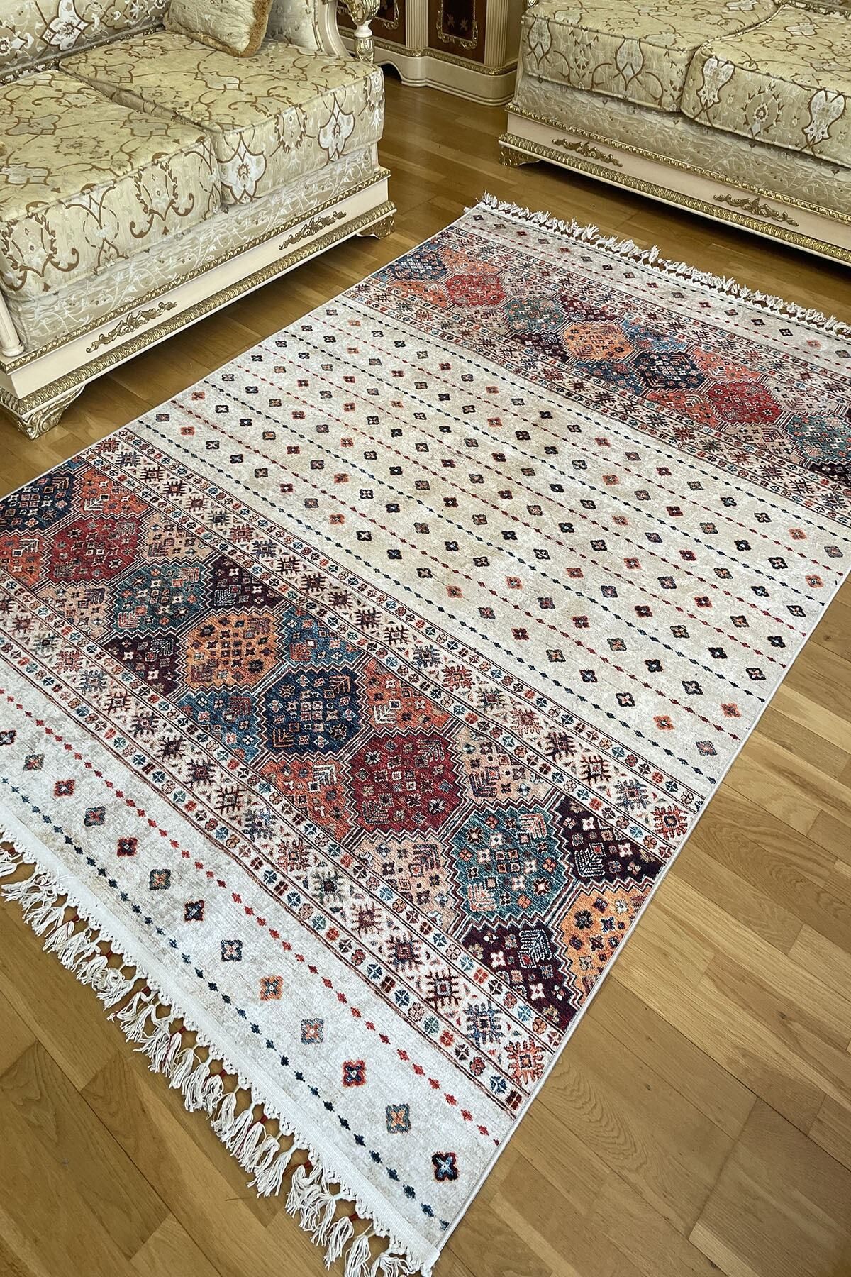 Dokuma Taban Yıkanabilir Kaymaz Taban Kilim Salon Halısı Mutfak Halısı Yolluk