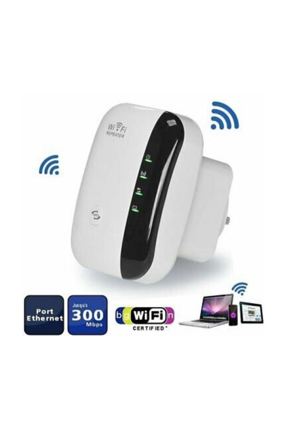 Wifi Repeater Kablosuz Sinyal Güçlendirici Access Point 300mbps