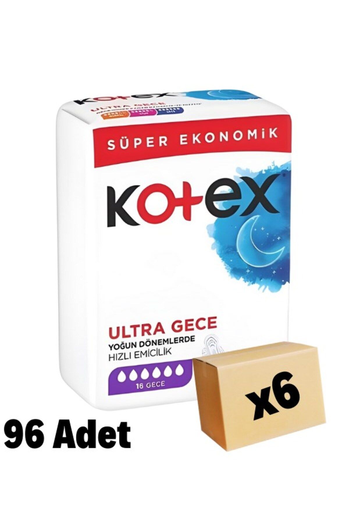 Ultra Quadro Süper Eko Gece 16 Lı X 6 Adet