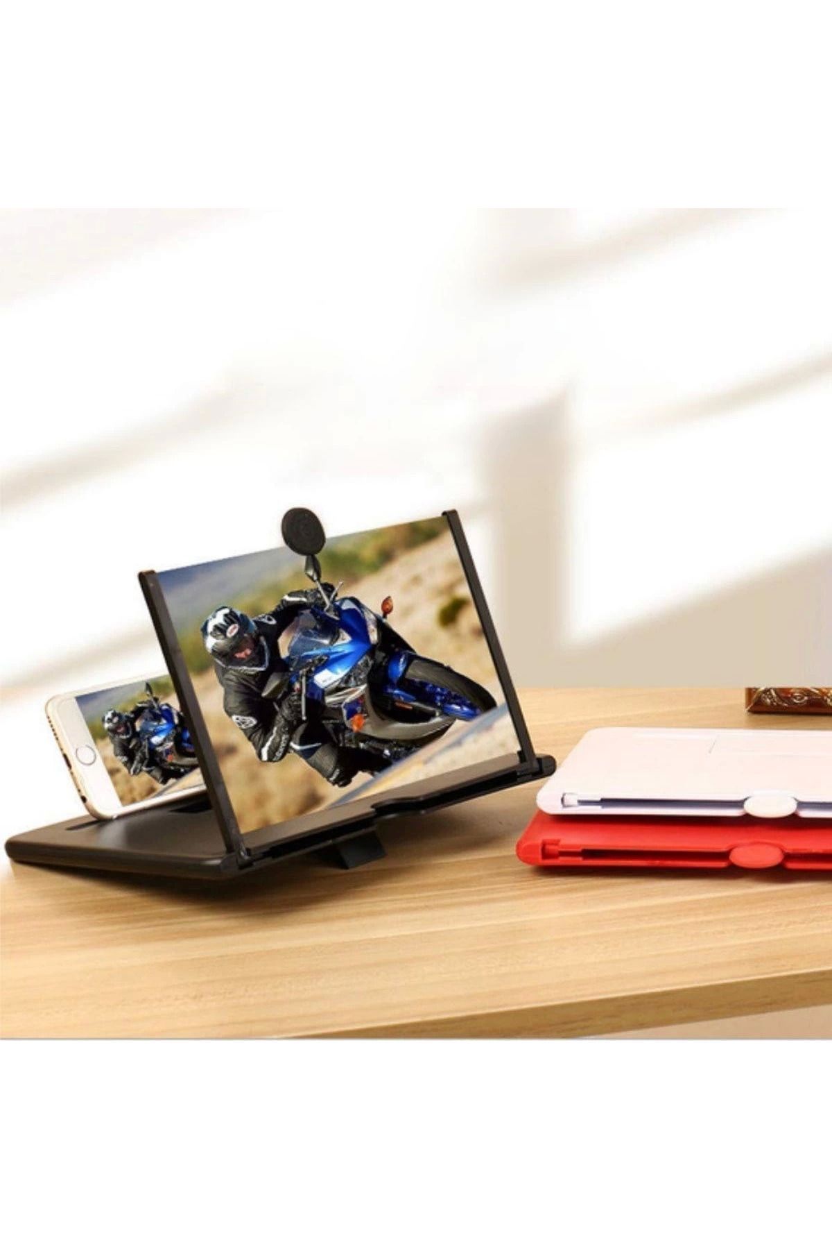 Yeni Kr Telefon Ve Tablet Ekran Büyütücü Aparat Kırmızı Kampanyalı