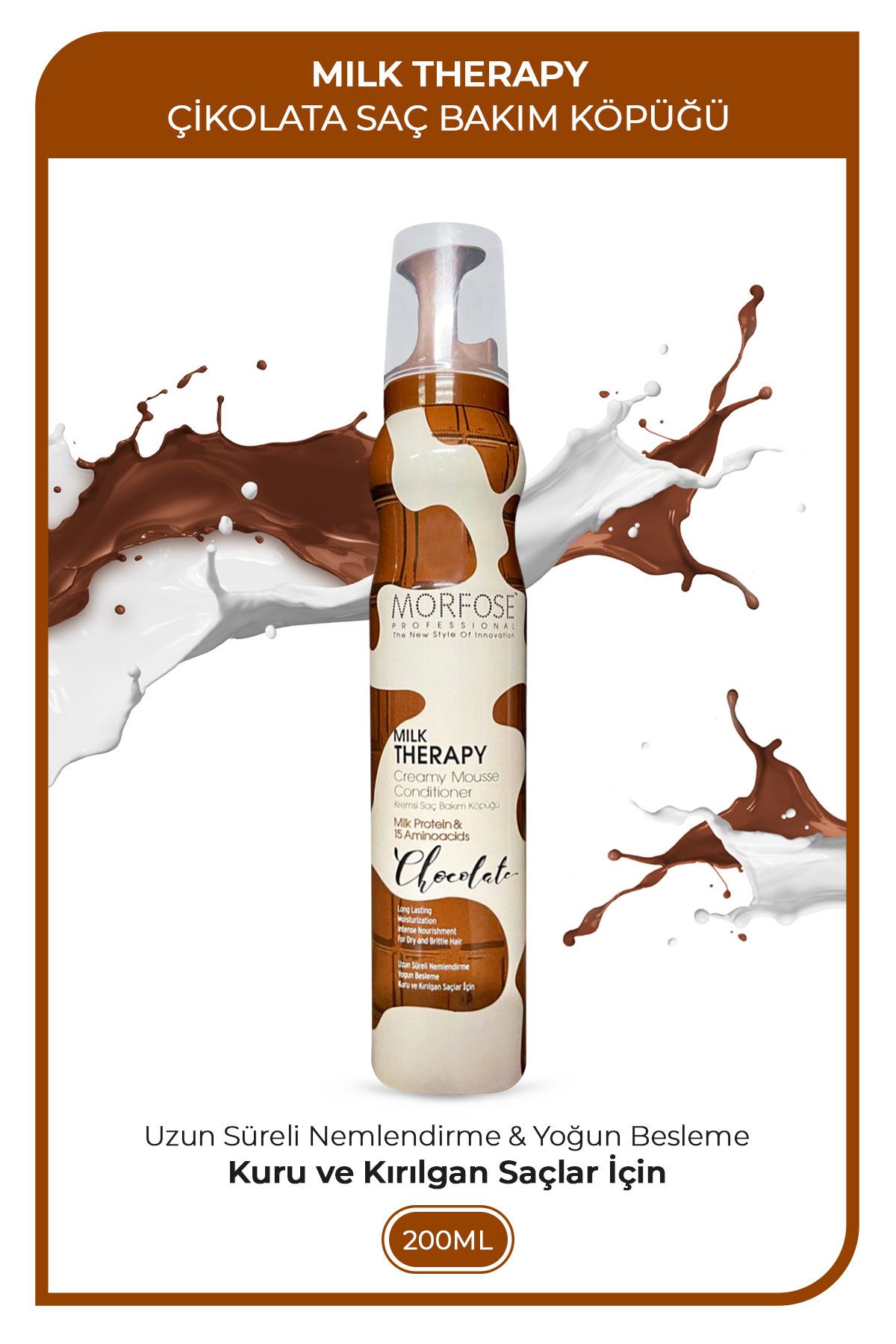 Milk Therapy Chocolate Saç Köpüğü 200 ml - Besleyici, Koruyucu Etki