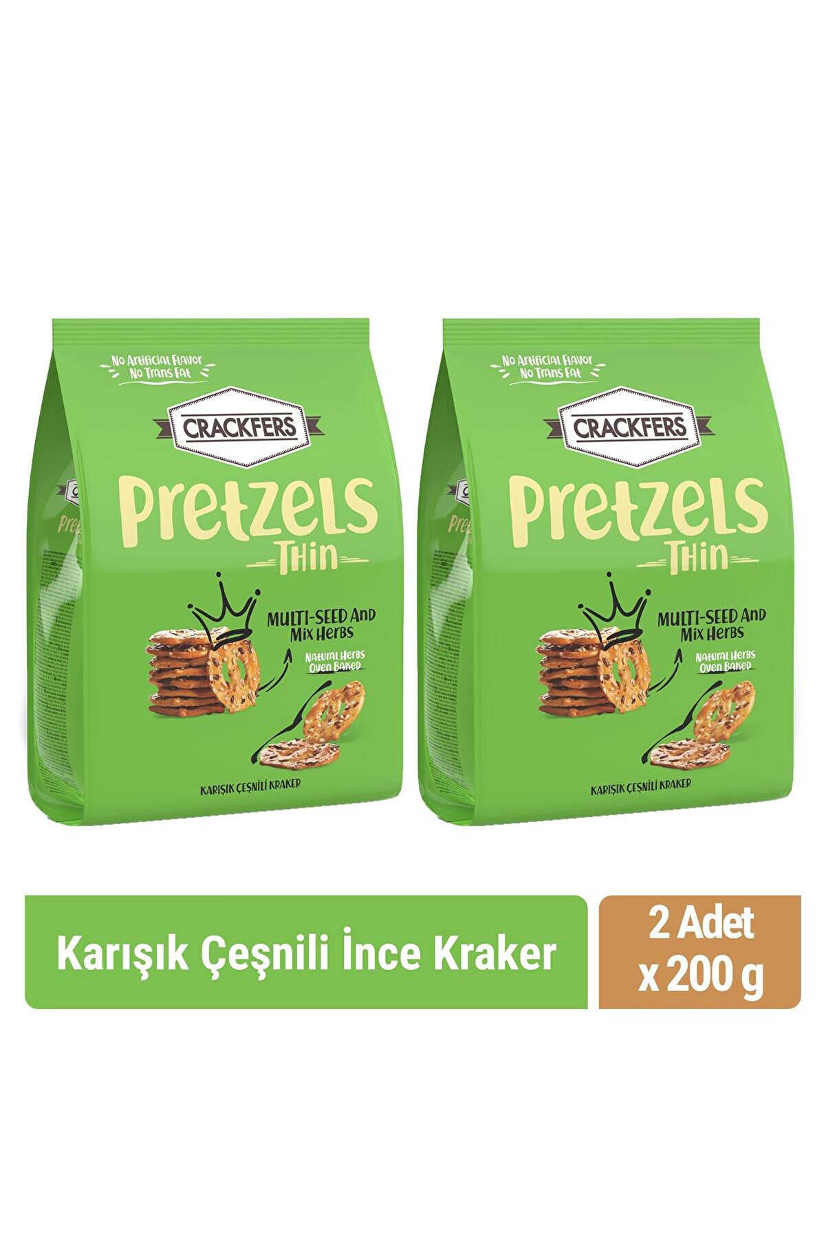 Pretzel Karışık Çeşnili 200 gr X 2 Adet