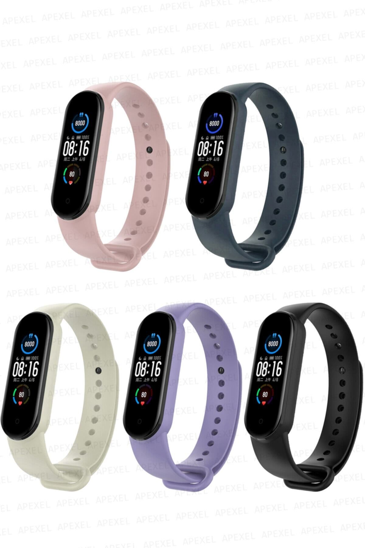Xiaomi Mi Band 5 Ve 6 Uyumlu Kordon Seti 5li