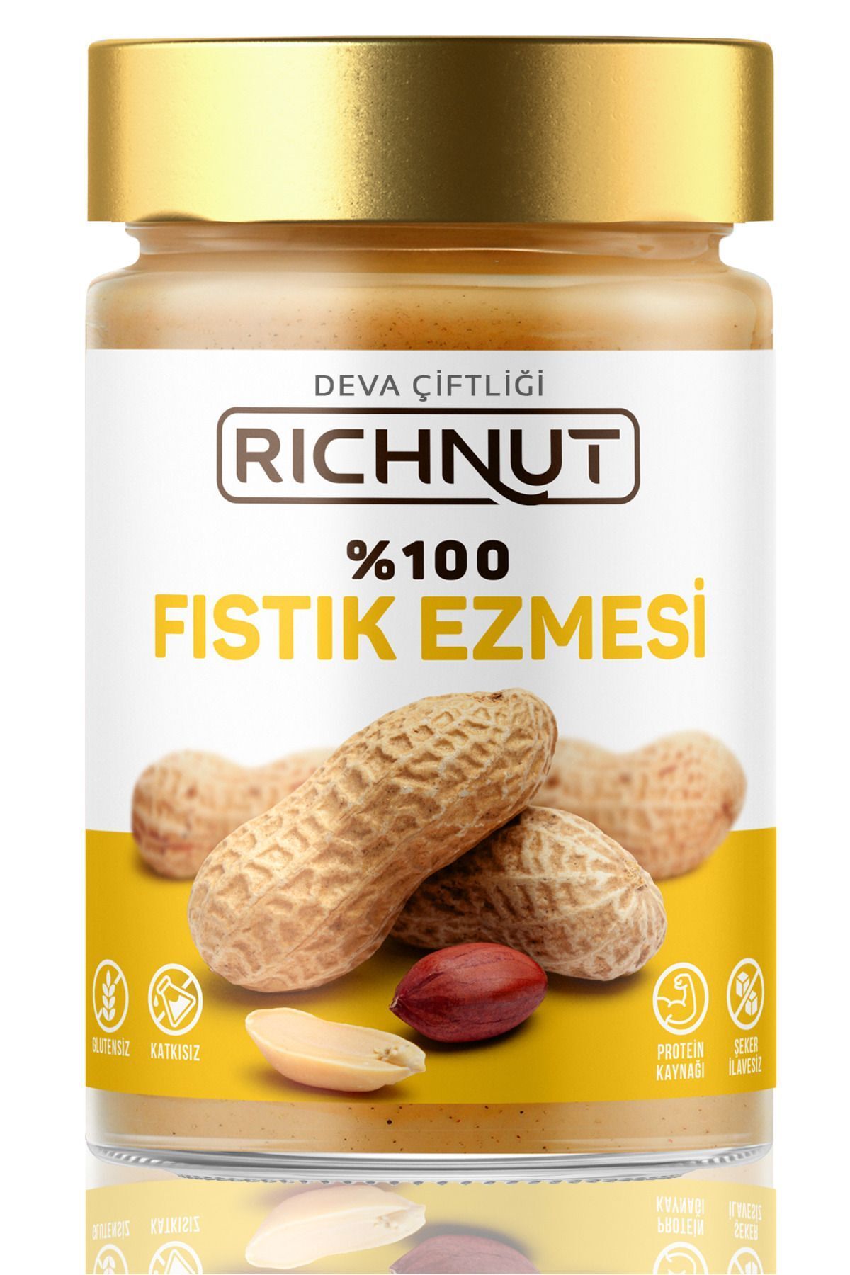 %100 Fıstık Ezmesi (KATKISIZ, ŞEKERSİZ) 300gr
