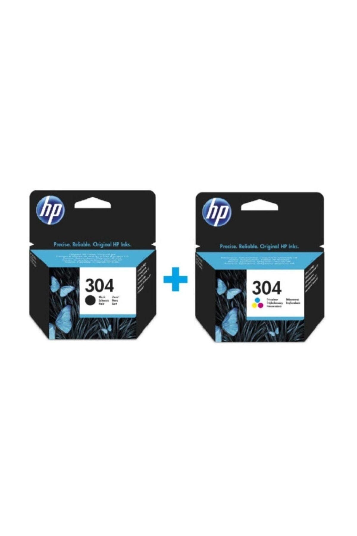 304 Kartuş Siyah N9K06AE + HP 304 Renkli Kartuş N9K05AE Set