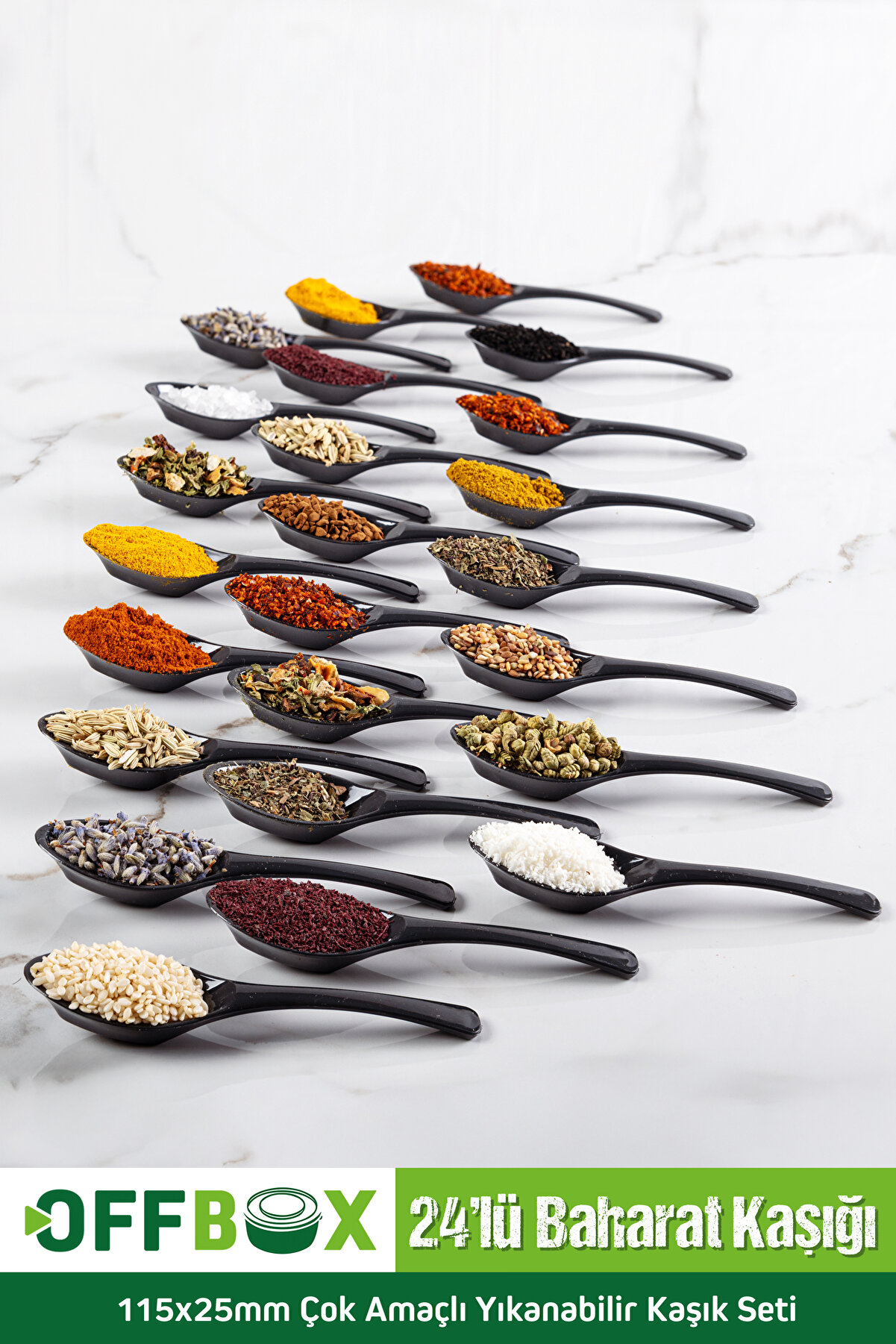 24 Adet Baharat Kaşığı Kahvaltılık Baharatlık Kaşığı Kaşık Seti BK-24