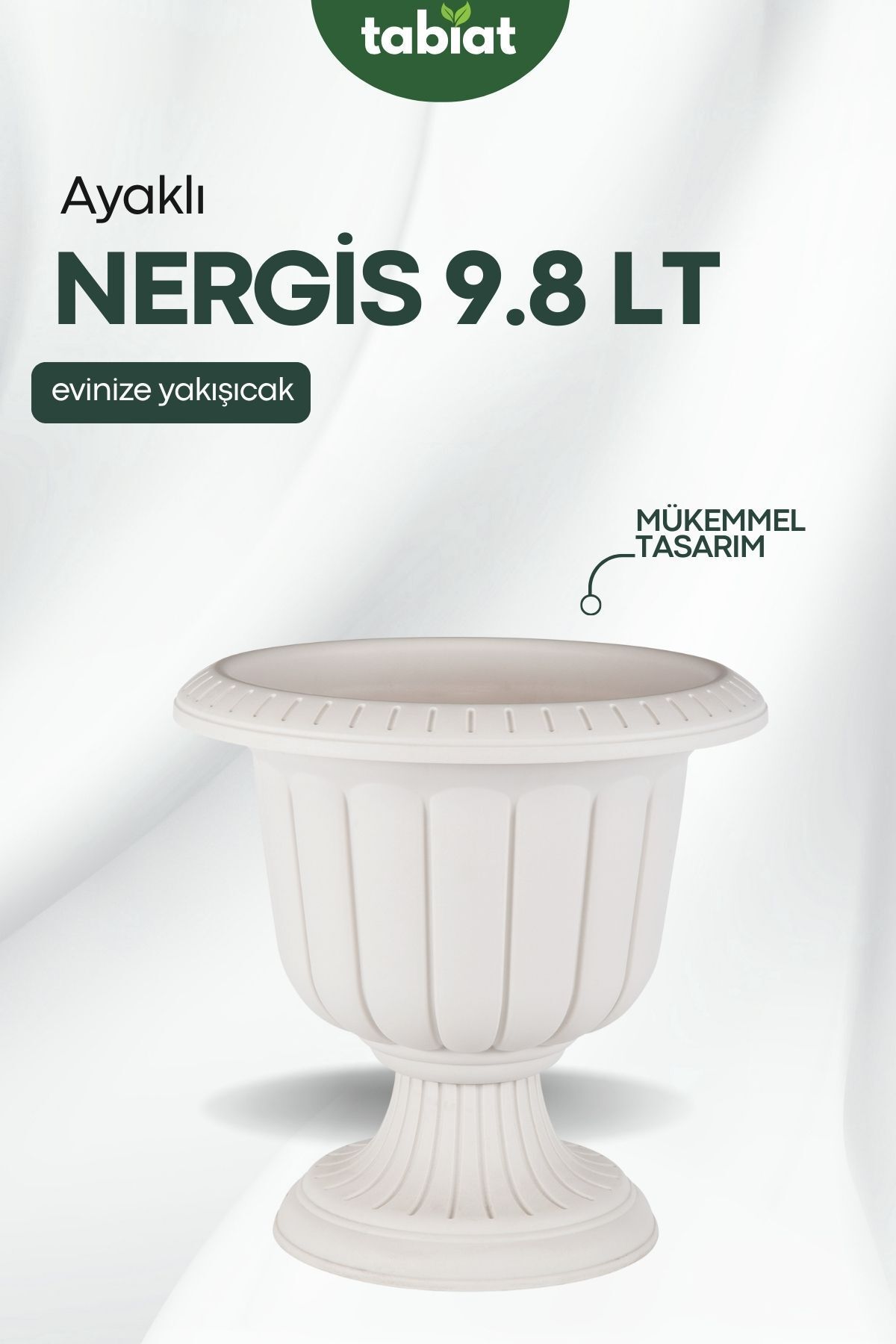 Büyük Boy Saksı 9.8 Lt - Bina Giriş Saksısı.