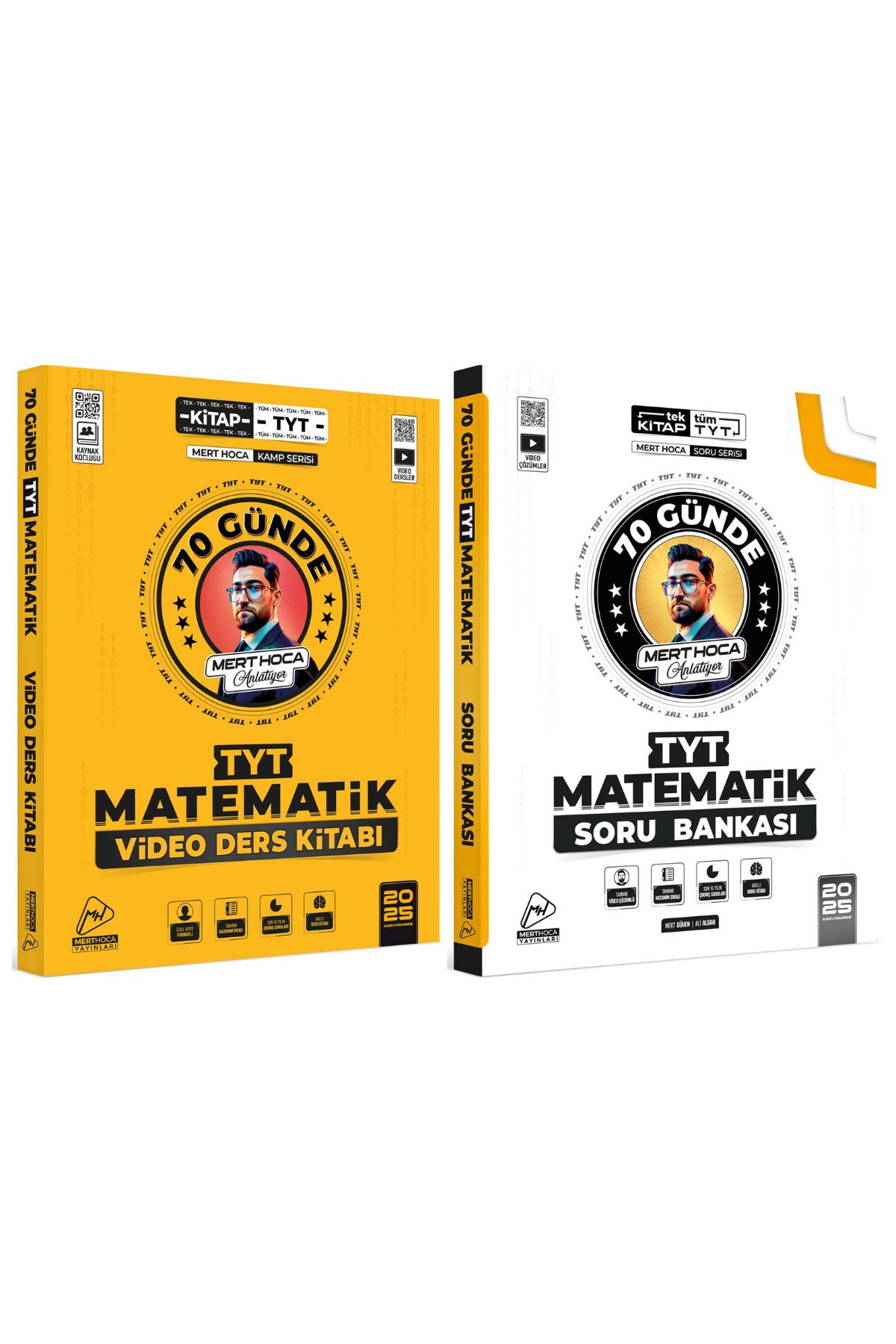 2025 Tyt 70 Günde Matematik Kampı Video Ders Kitabı Ve 70 Günde Tyt Matematik Soru Bankası Seti